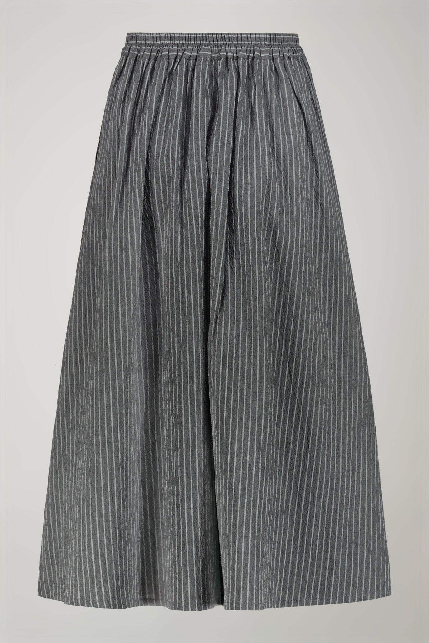 Damenrock aus gaufrierter Baumwolle mit Nadelstreifen in normaler Passform image number 5