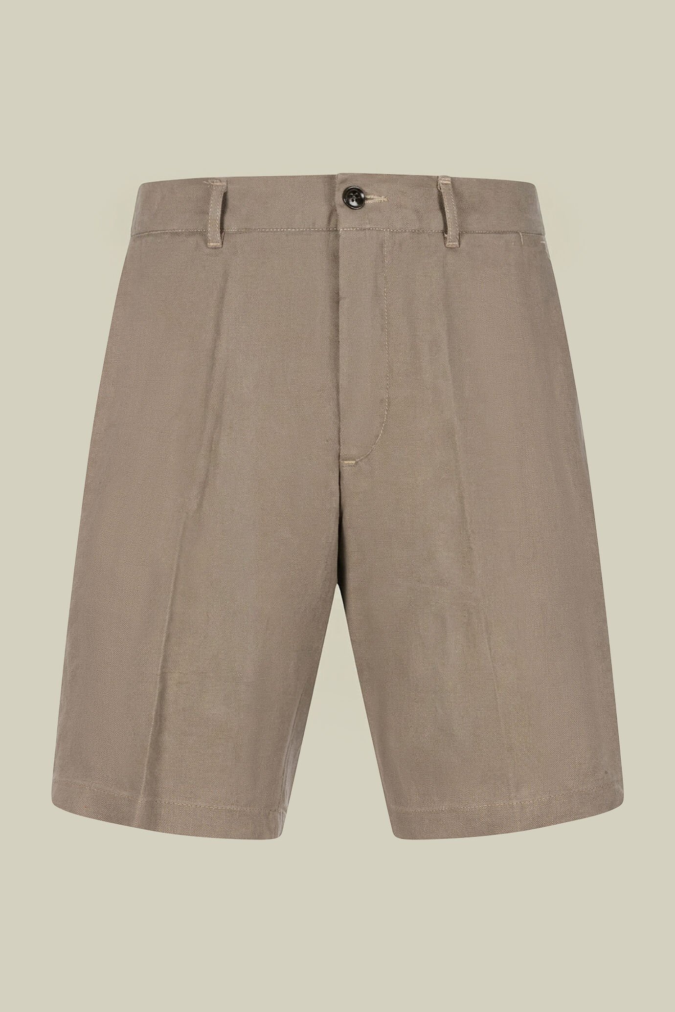 Herren-Bermudashorts aus 100 % Leinen, Regular Fit image number 2
