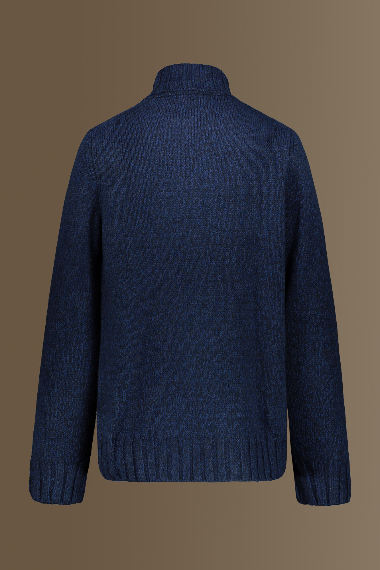 KENSINGTON EASTSIDE Maglione Uomo Collo Alto Con Zip | Blu Navy | Cotone Morbido