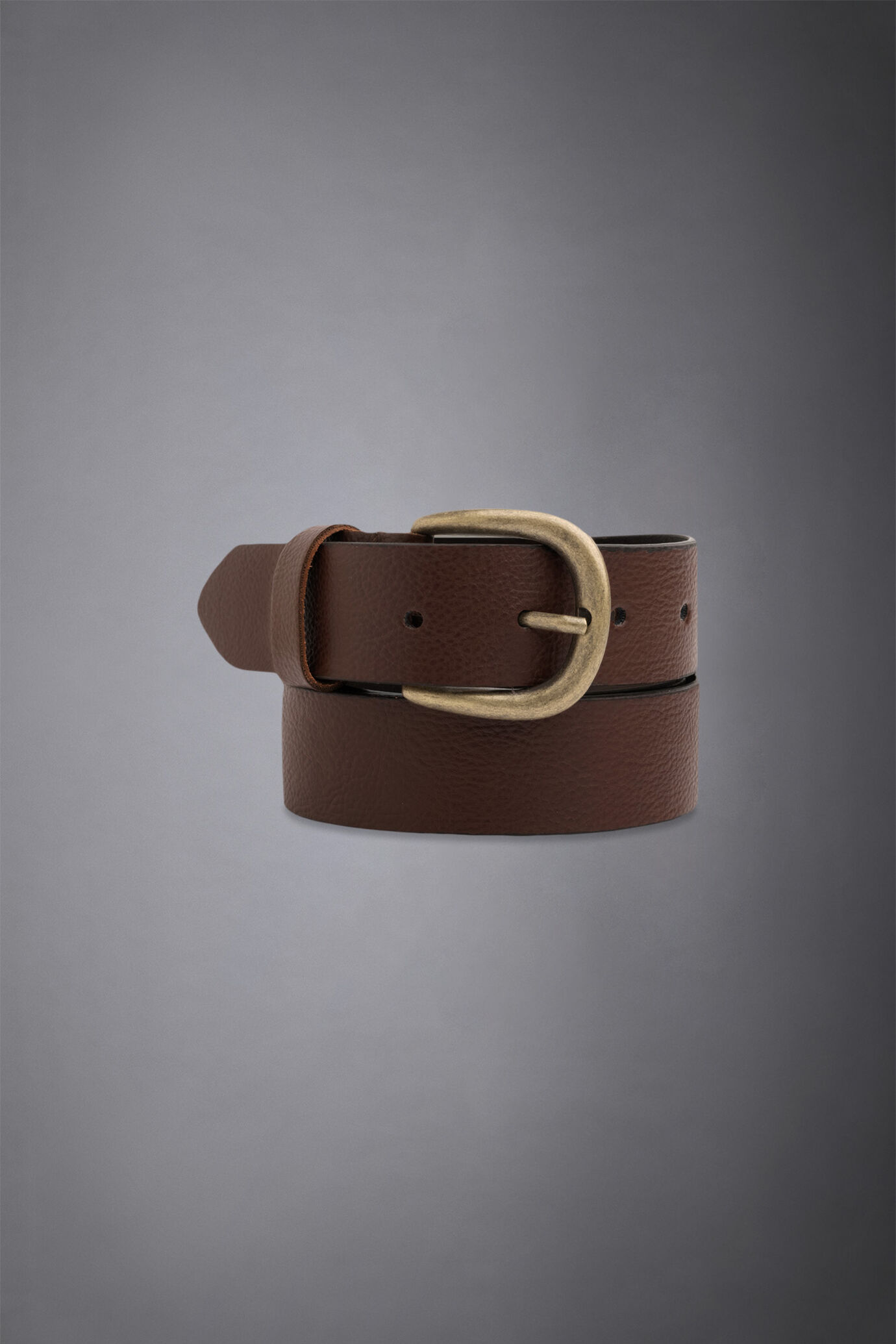 Ceinture en cuir grain&eacute; made in italy image number 0