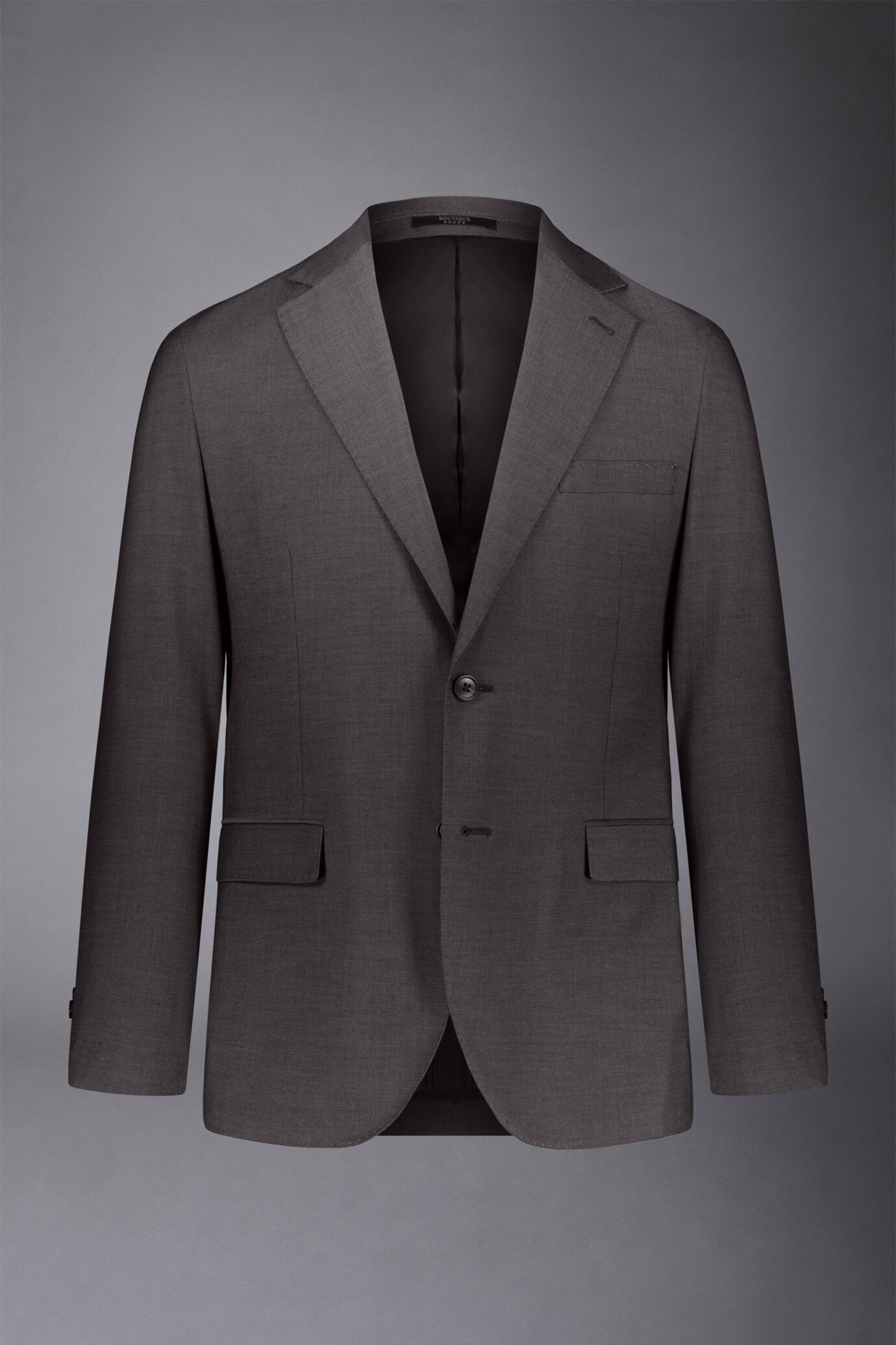 Costume droite fit régulier en tissu œil de perdrix image number 4