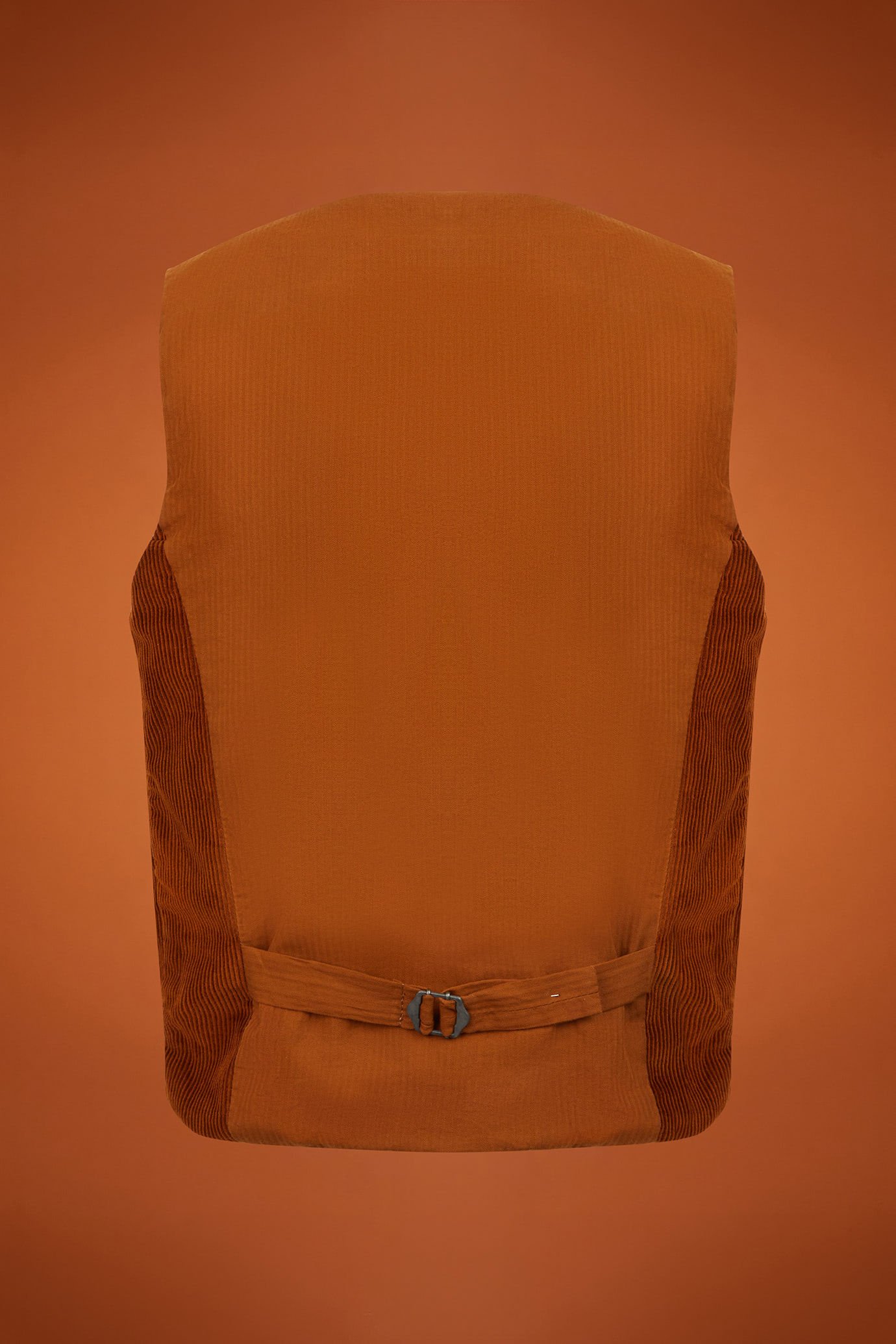 Gilet femme, 100% coton de velours rayé, coupe classique image number 5