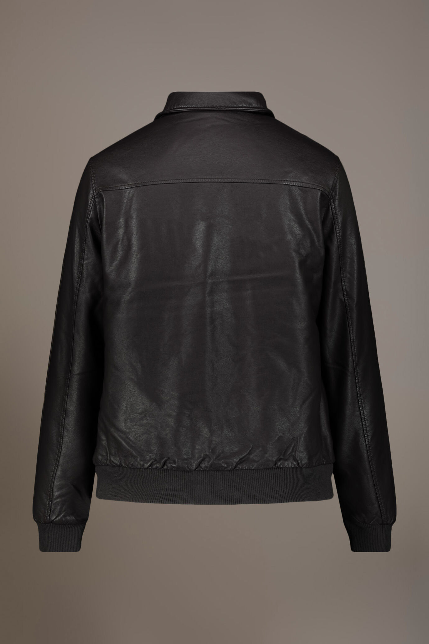 Padded eco leather jkt image number 6