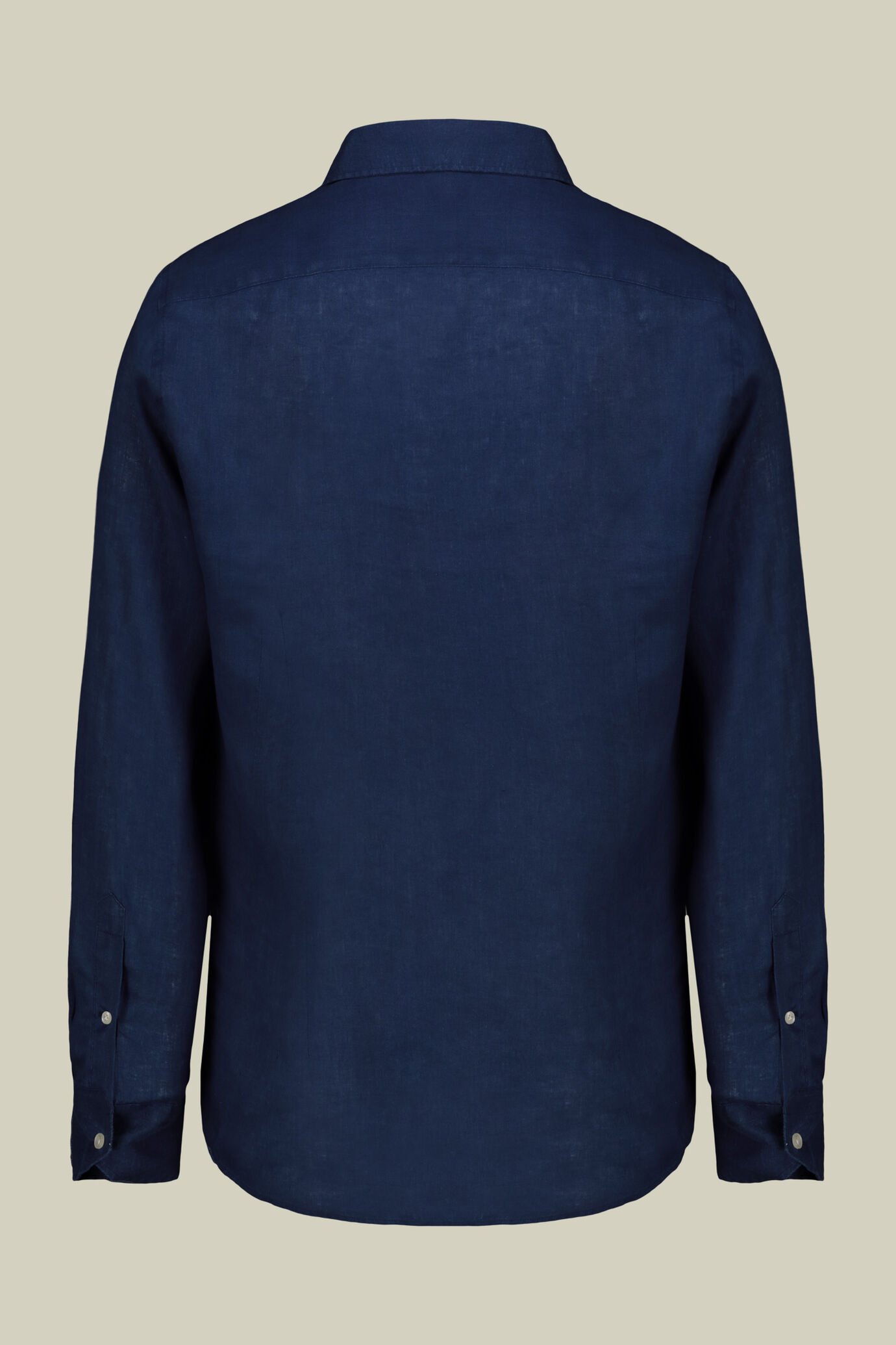 Men's casual shirt with classic collar, 100% linen image number 6