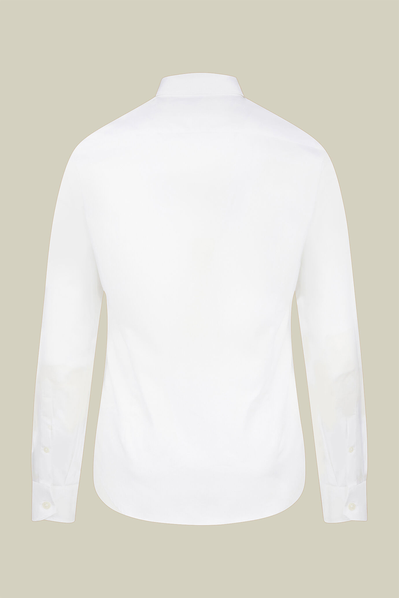 Camicia classica uomo 100% cotone con collo classico e tessuto armaturato regular fit