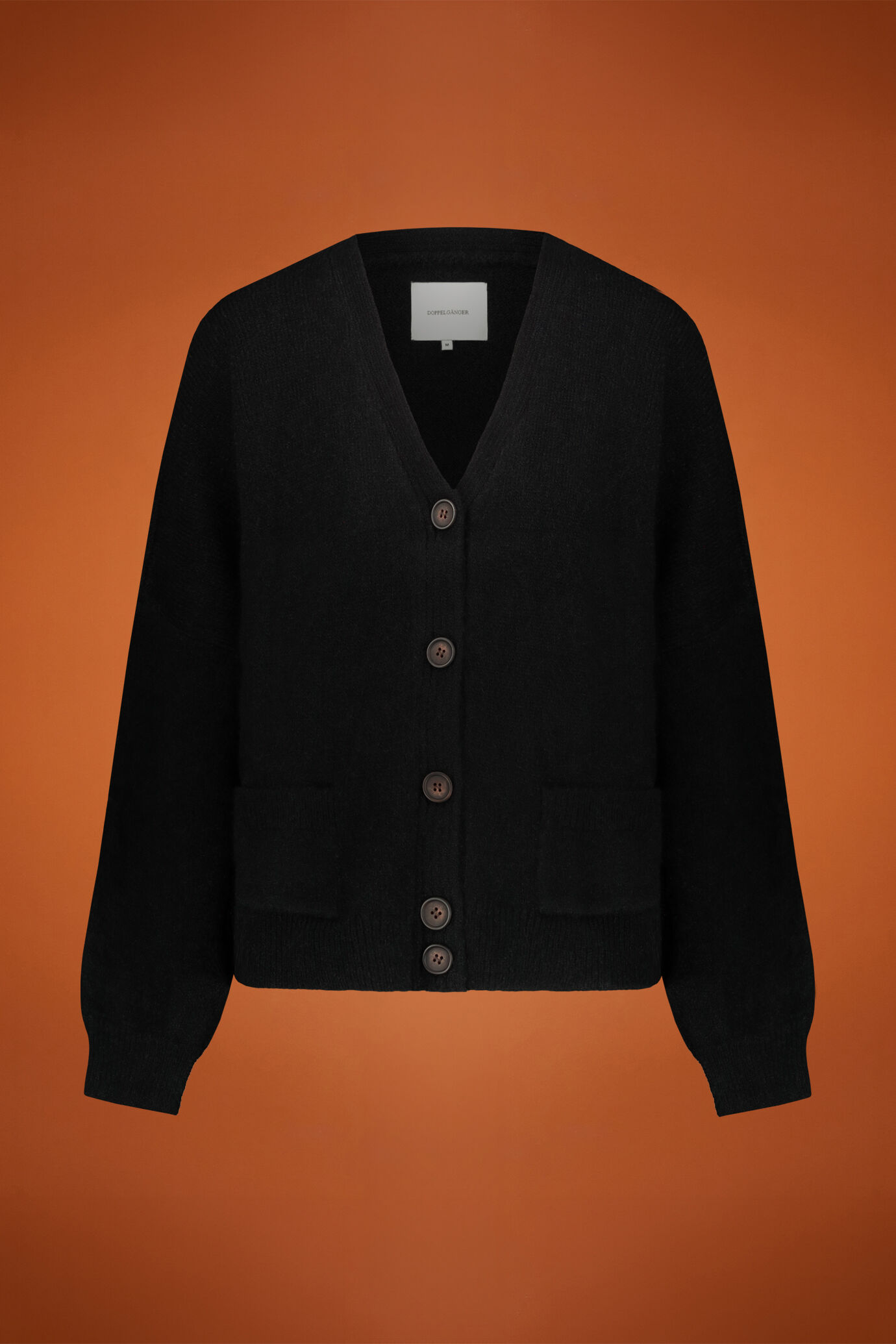 Women's wool-blend V-neck cardigan image number 0