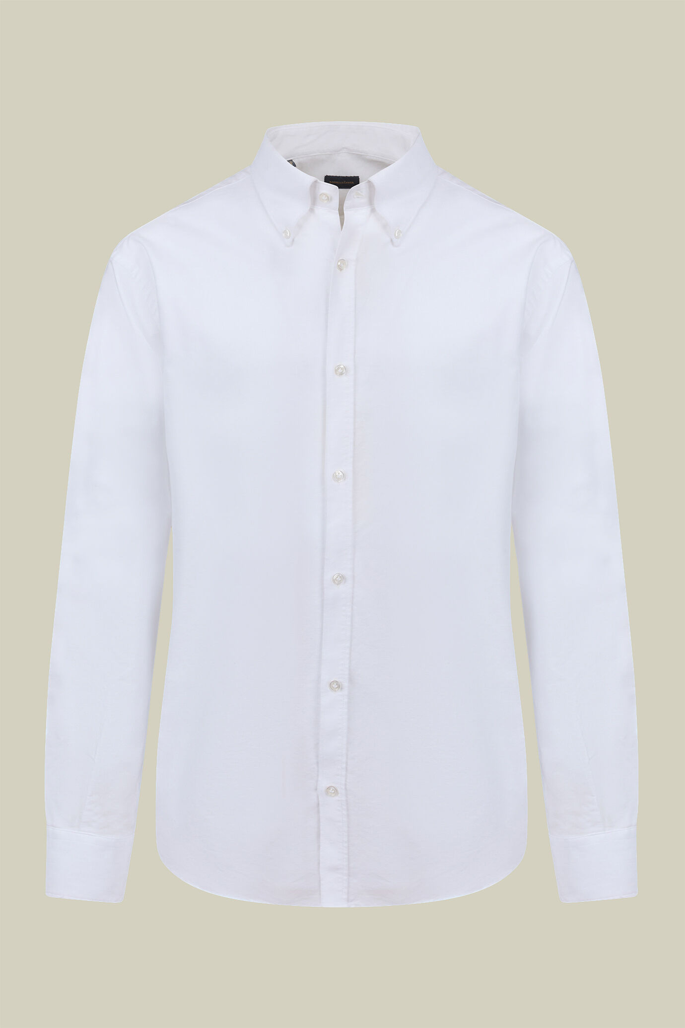 Einfarbiges Herren-Freizeithemd mit Button-Down-Kragen aus 100 % gestreifter, extrem leichter Oxford-Baumwolle in bequemer Passform image number 4