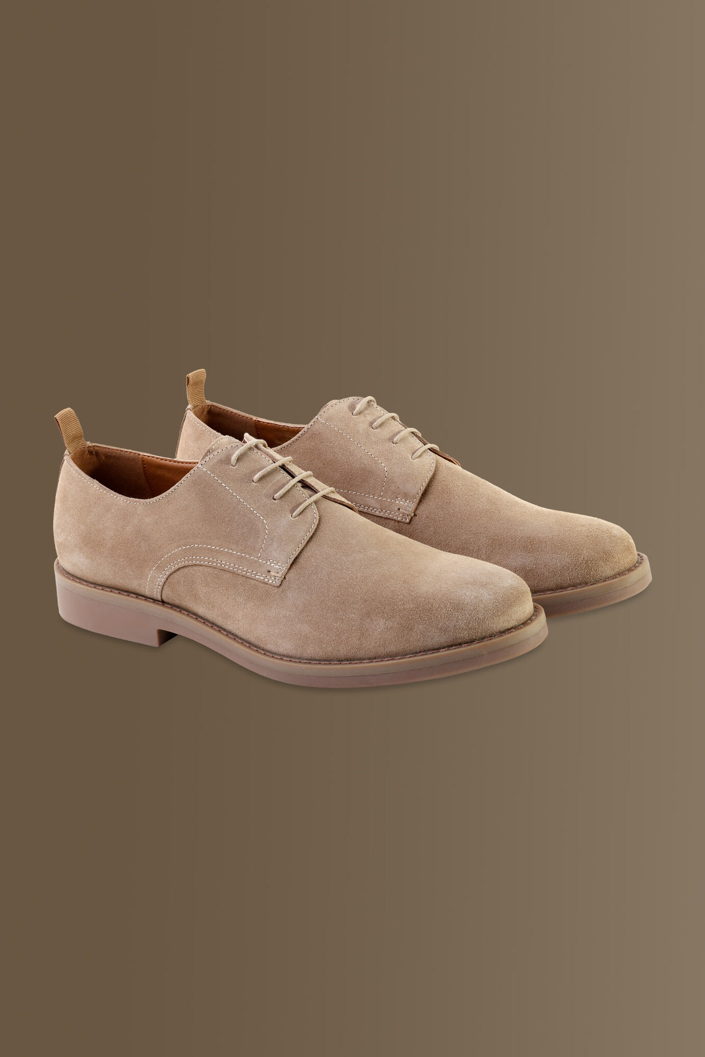 Scarpa derby uomo in vera pelle scamosciata image number 0