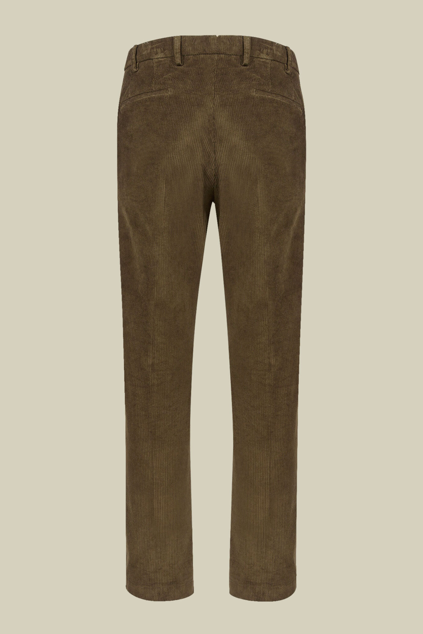 Herrenhose mit Bundfalten aus breit geripptem Cordsamt in normaler Passform image number 5