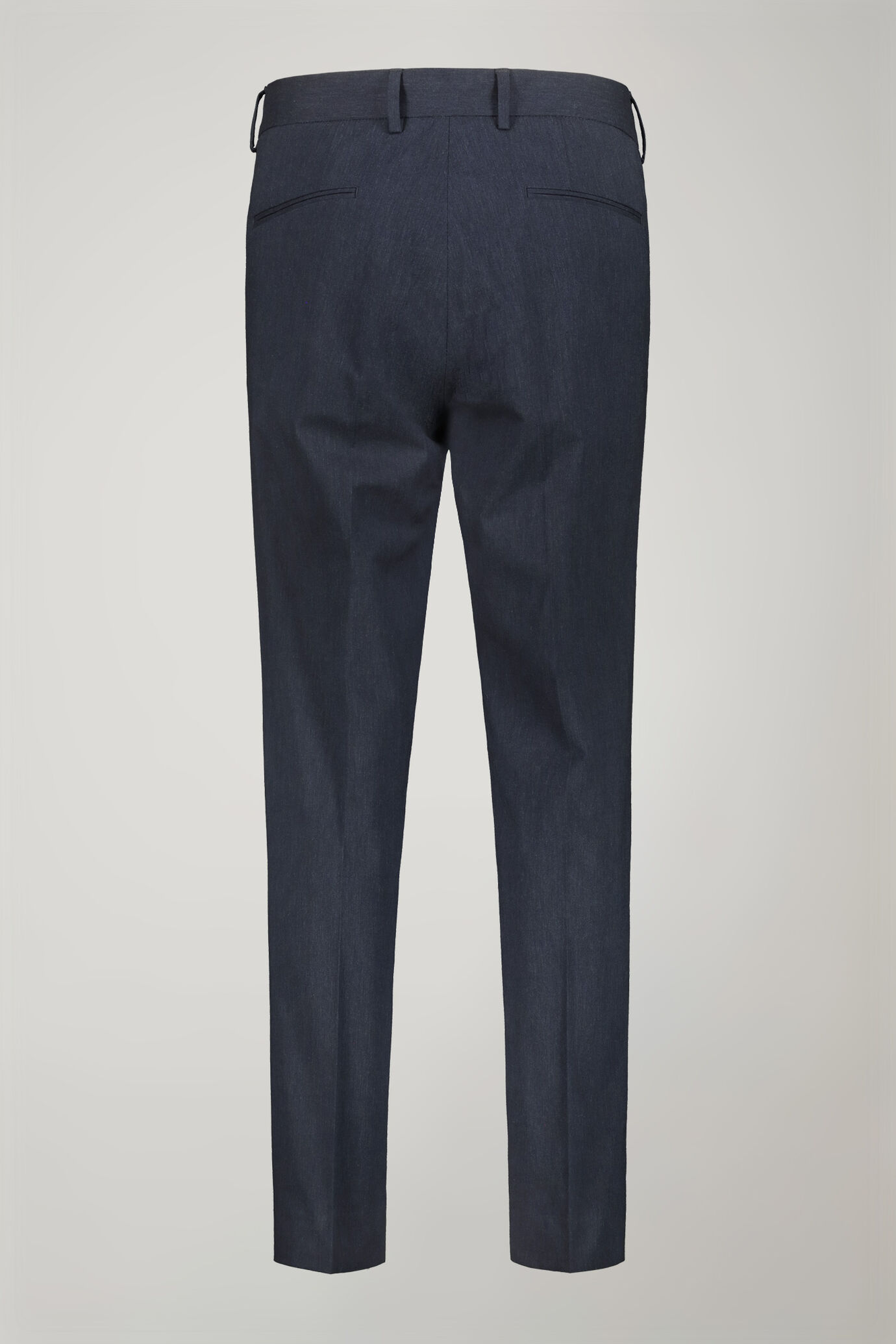Klassische Herrenhose mit doppeltem Abnäher in normaler Passform aus Slub-Stoff image number 5