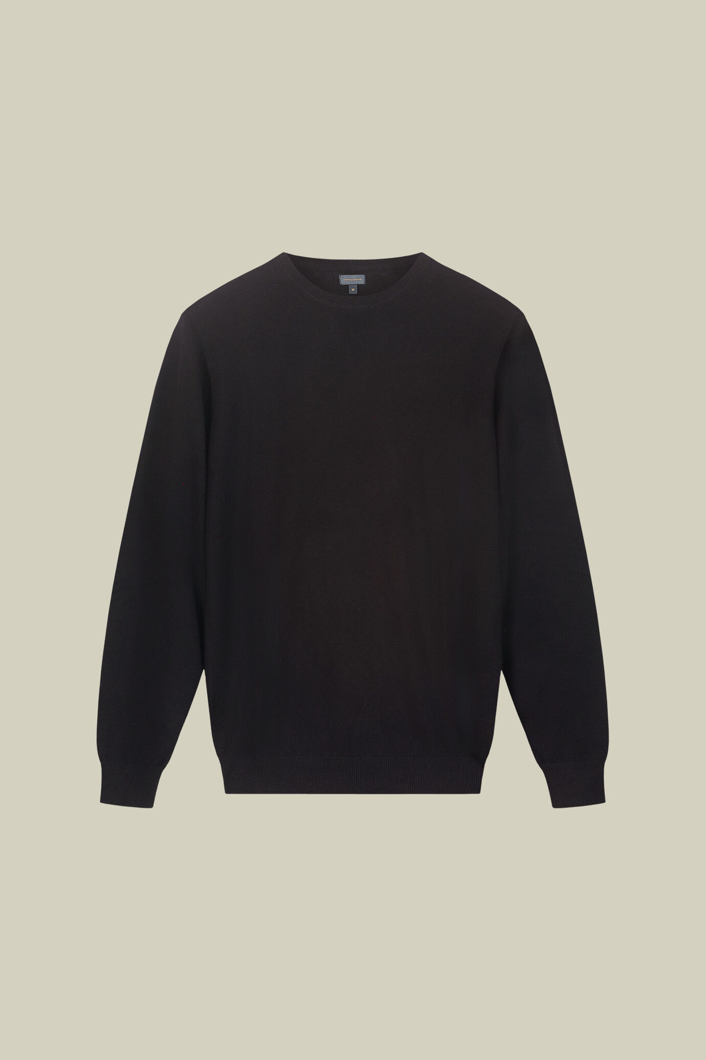 Maglia uomo girocollo in misto lana e cotone regular fit