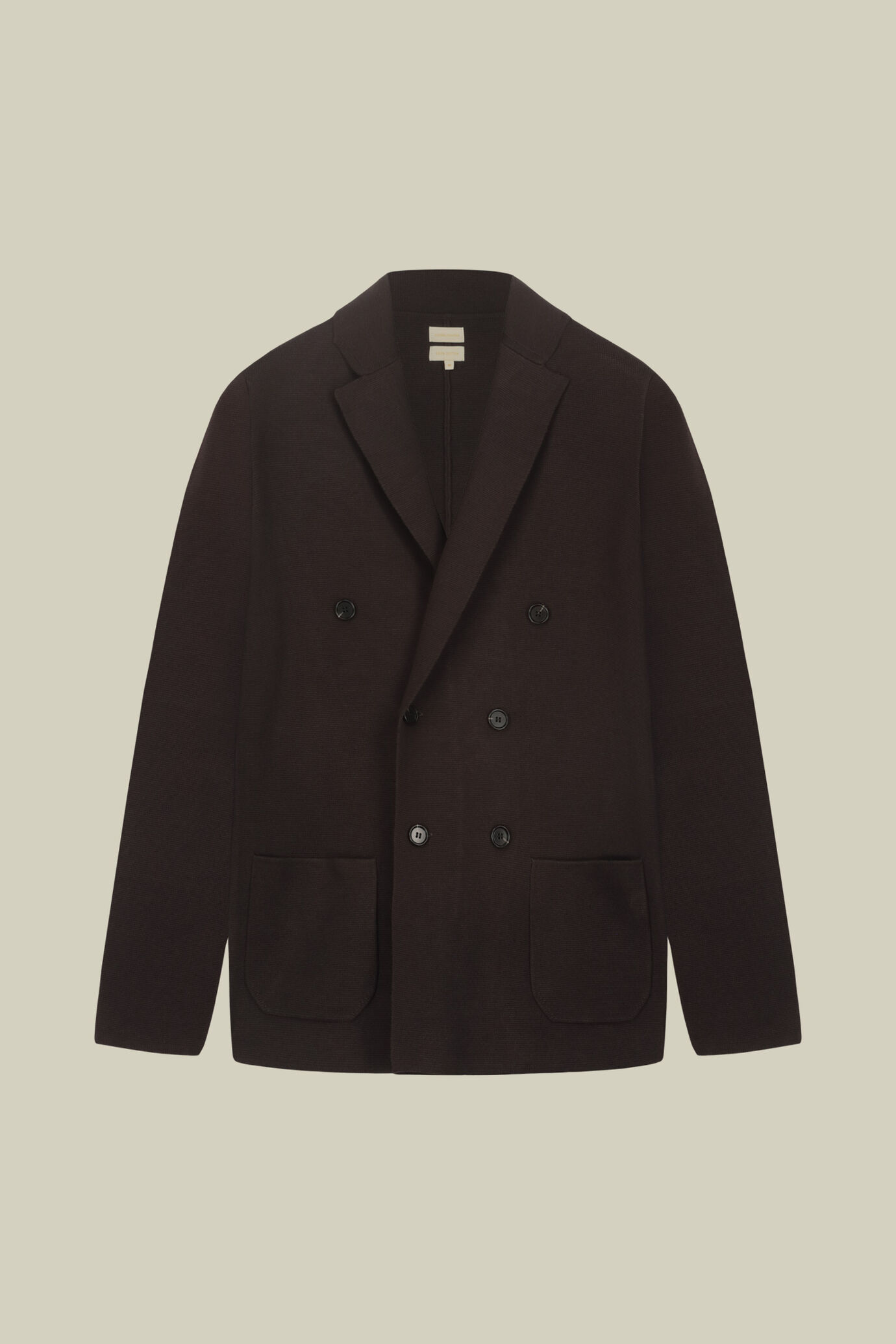 Cardigan uomo doppiopetto in maglia Punto milano 100% cotone regular fit