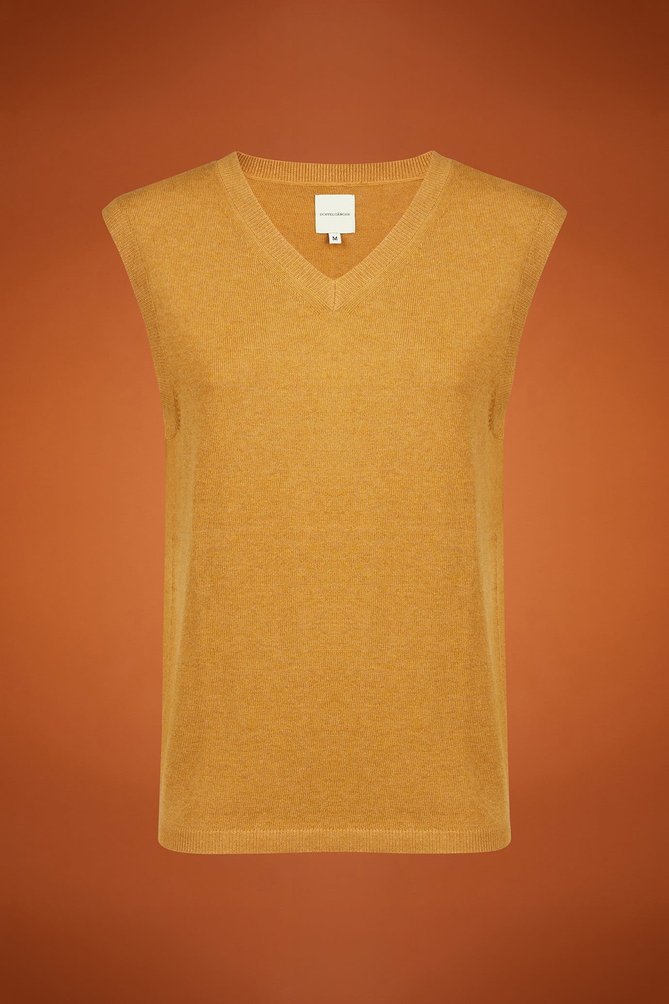Gilet donna in maglia con scollo a v misto lana e cachemire regular fit