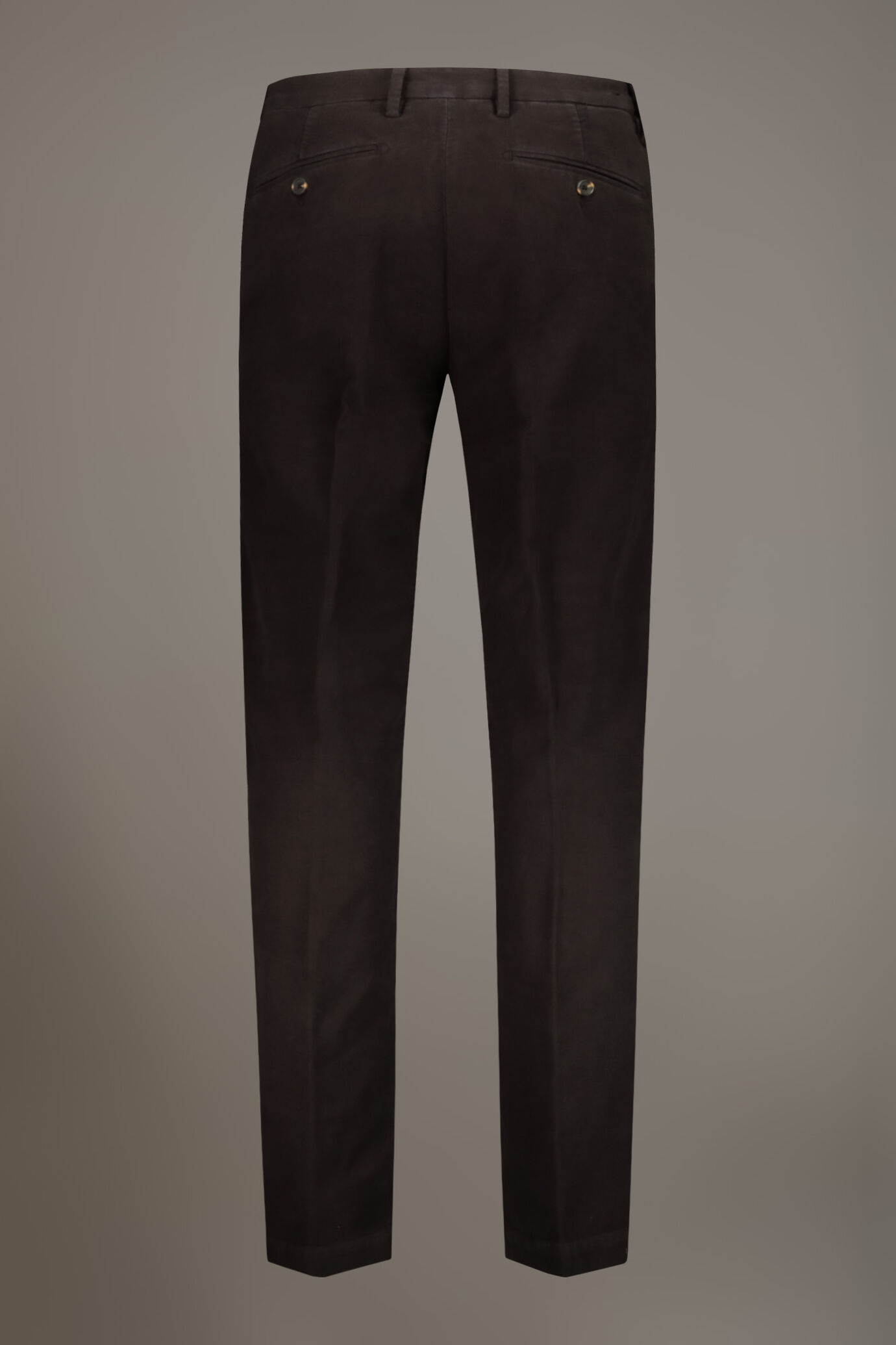 Regular fit chino trousers in moleskin fabric image number 6