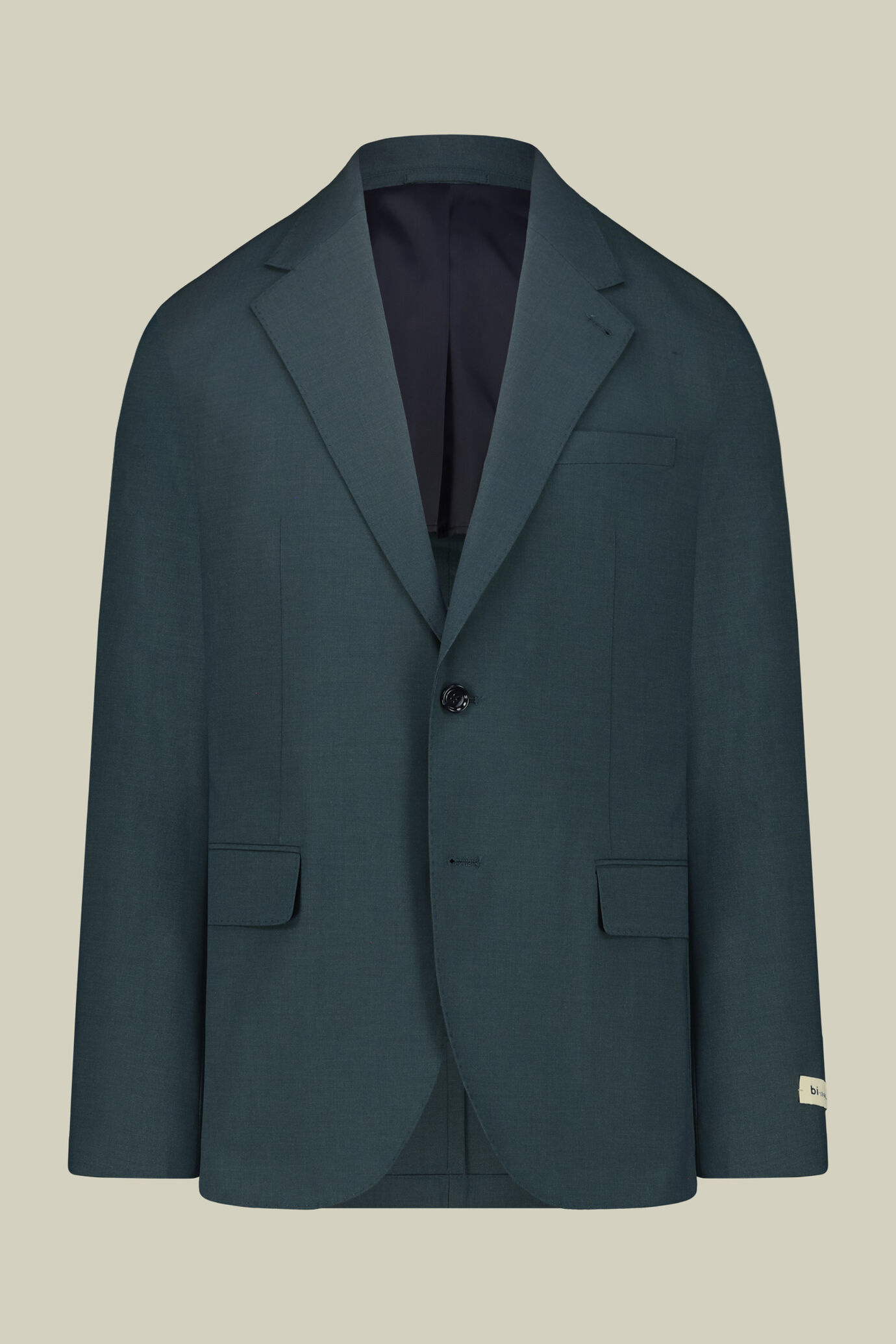 Abito uomo monopetto con pantalone ad una pinces in tessuto bi-stretch image number 4