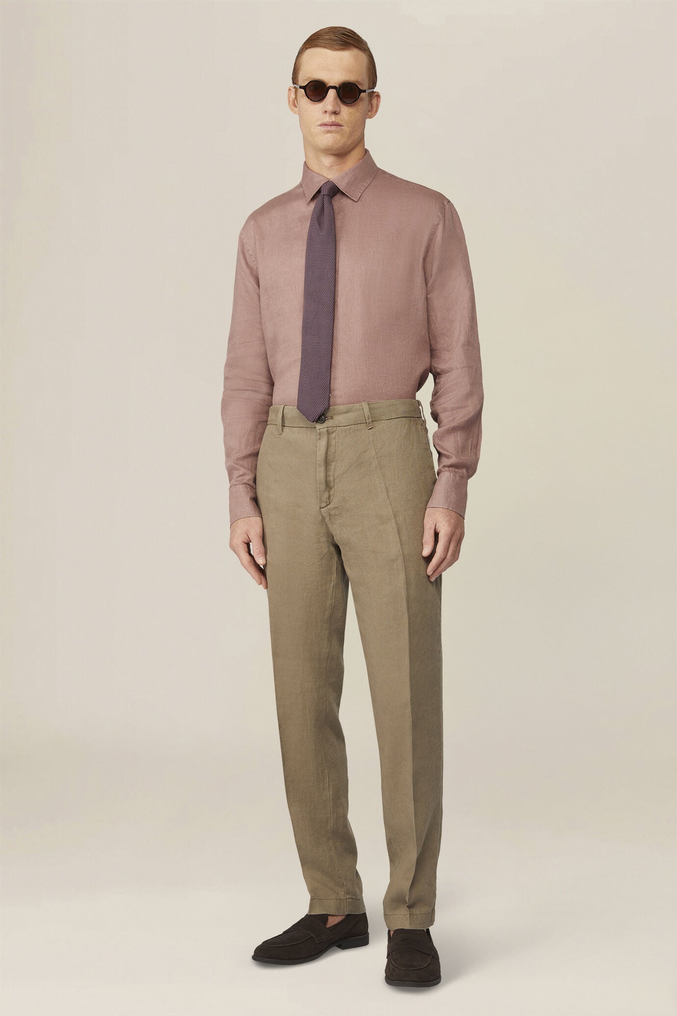 Herrenhose aus Leinen-Baumwoll-Mischgewebe
