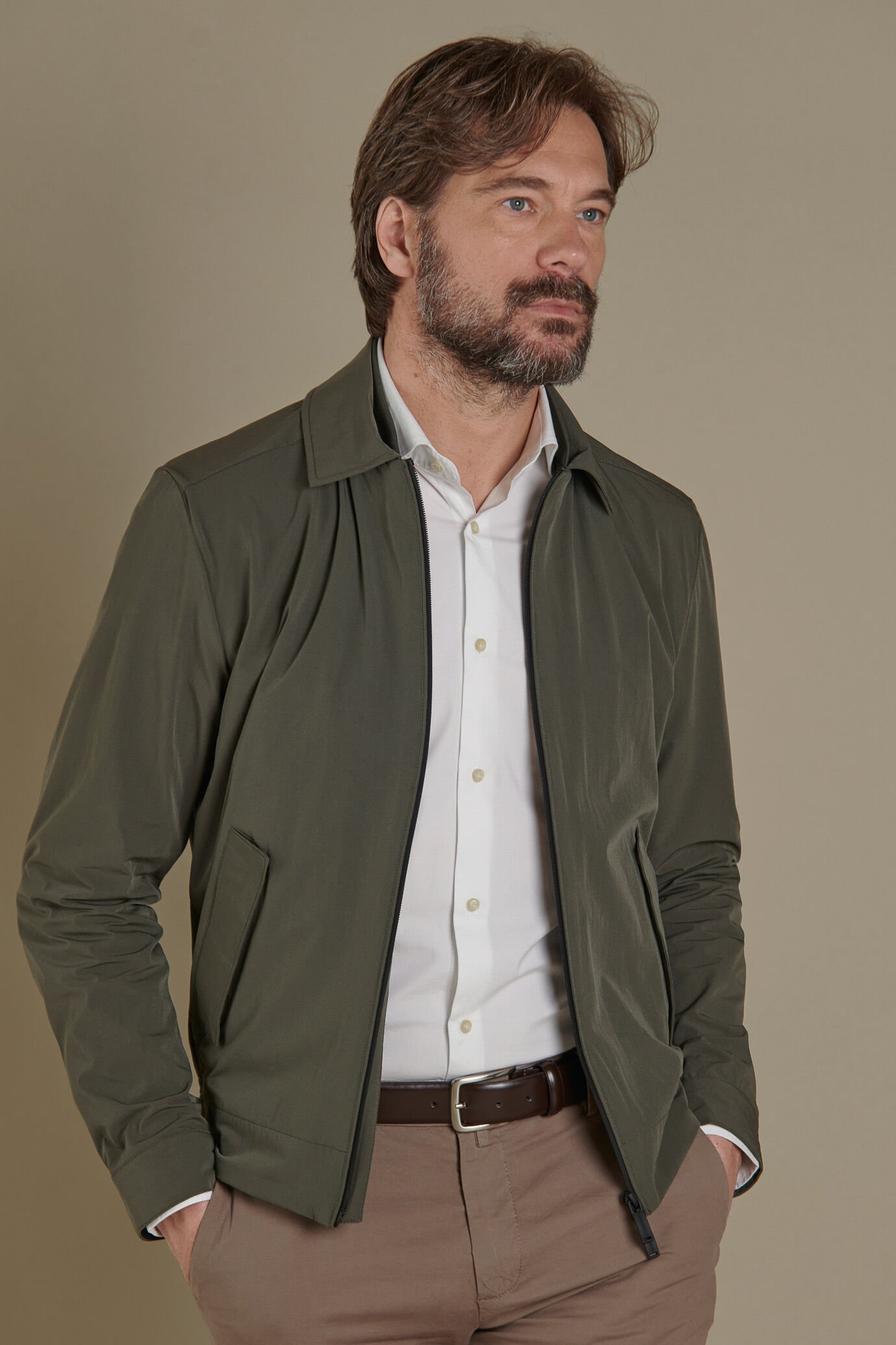 Waterproof sailor jacket with zip