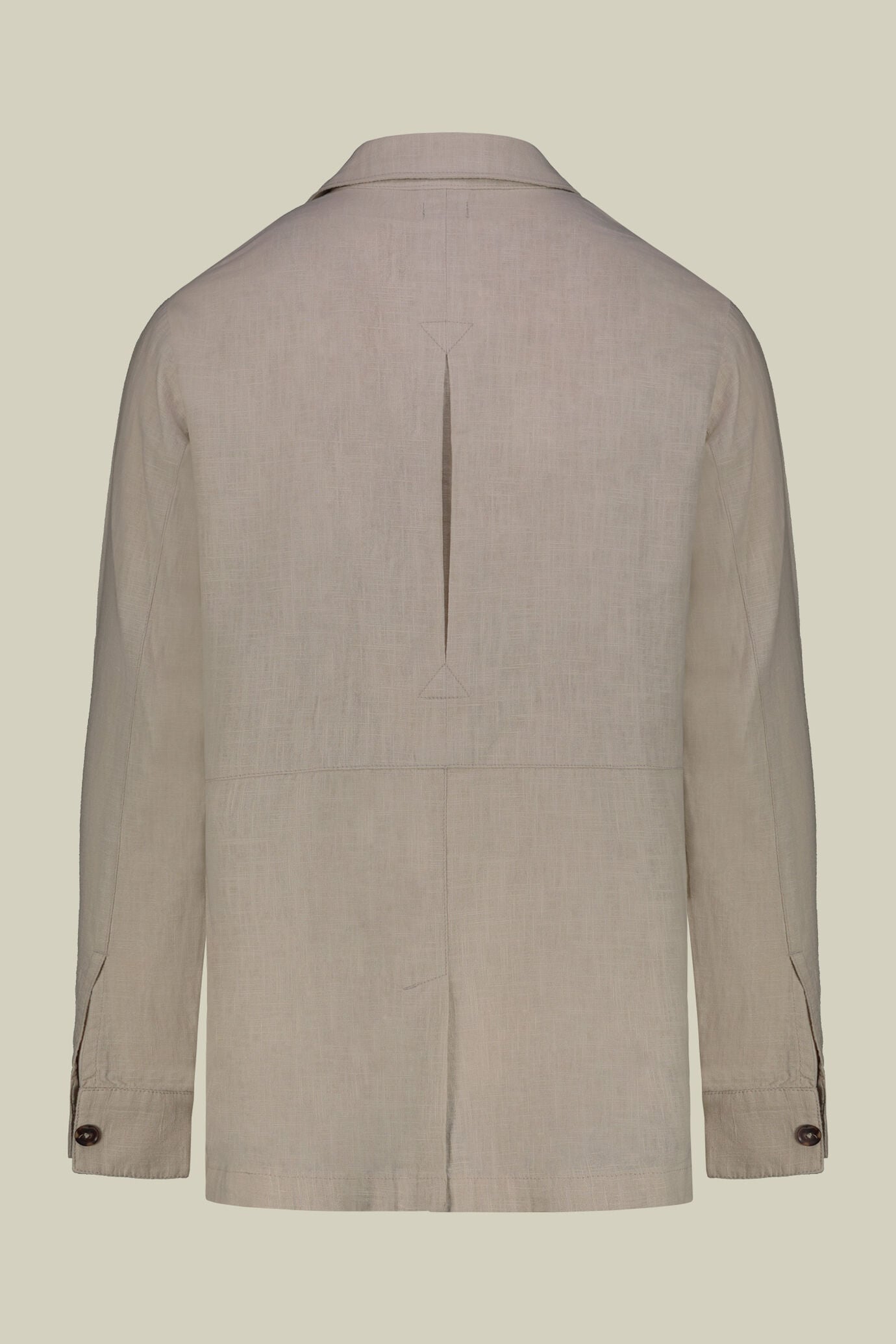 Giacca camicia uomo sfoderata con fibre naturali image number 5