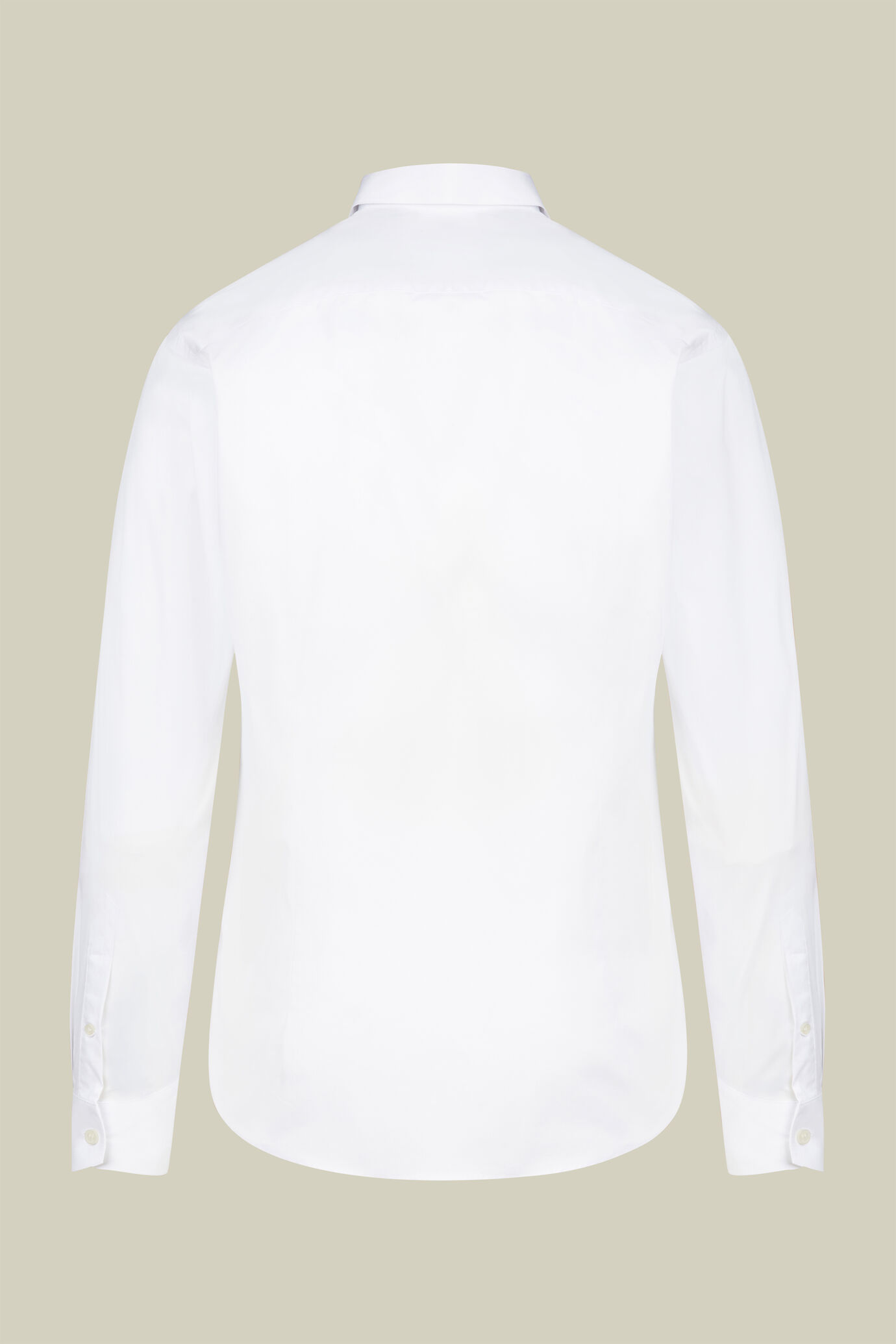 Chemise classique pour homme &agrave; col classique et tissu technique uni, coupe classique image number 1