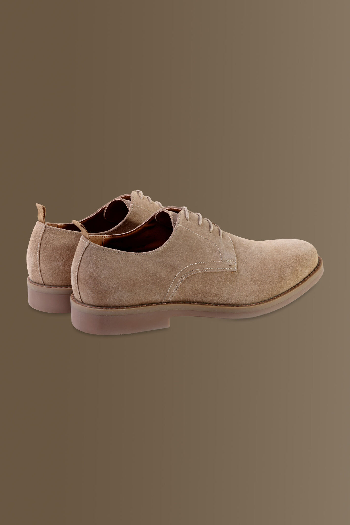 Scarpa derby uomo in vera pelle scamosciata image number 2