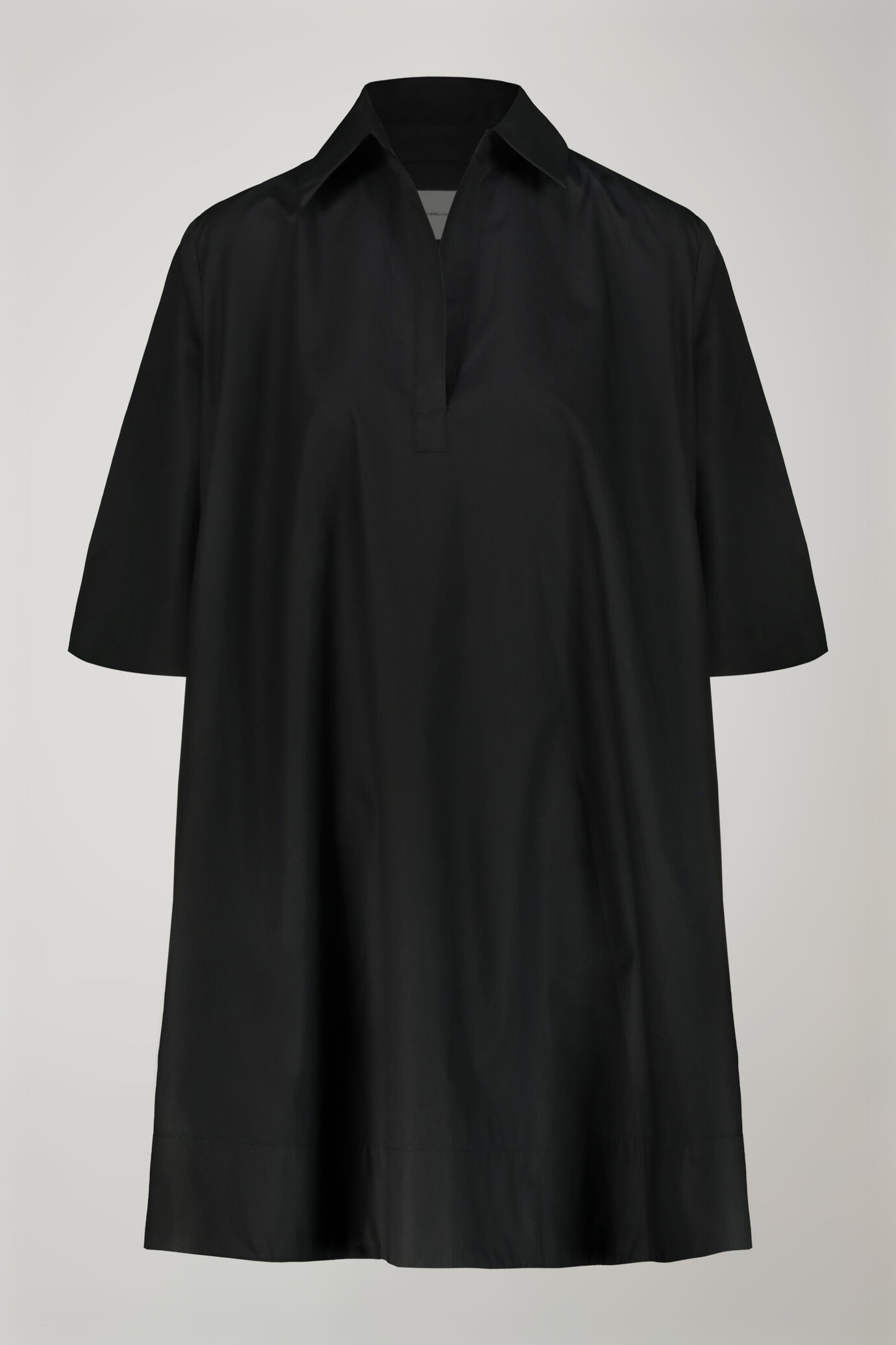 Kleid für Damen aus 100 % Baumwolle mit Polokragen in normaler Passform image number 3
