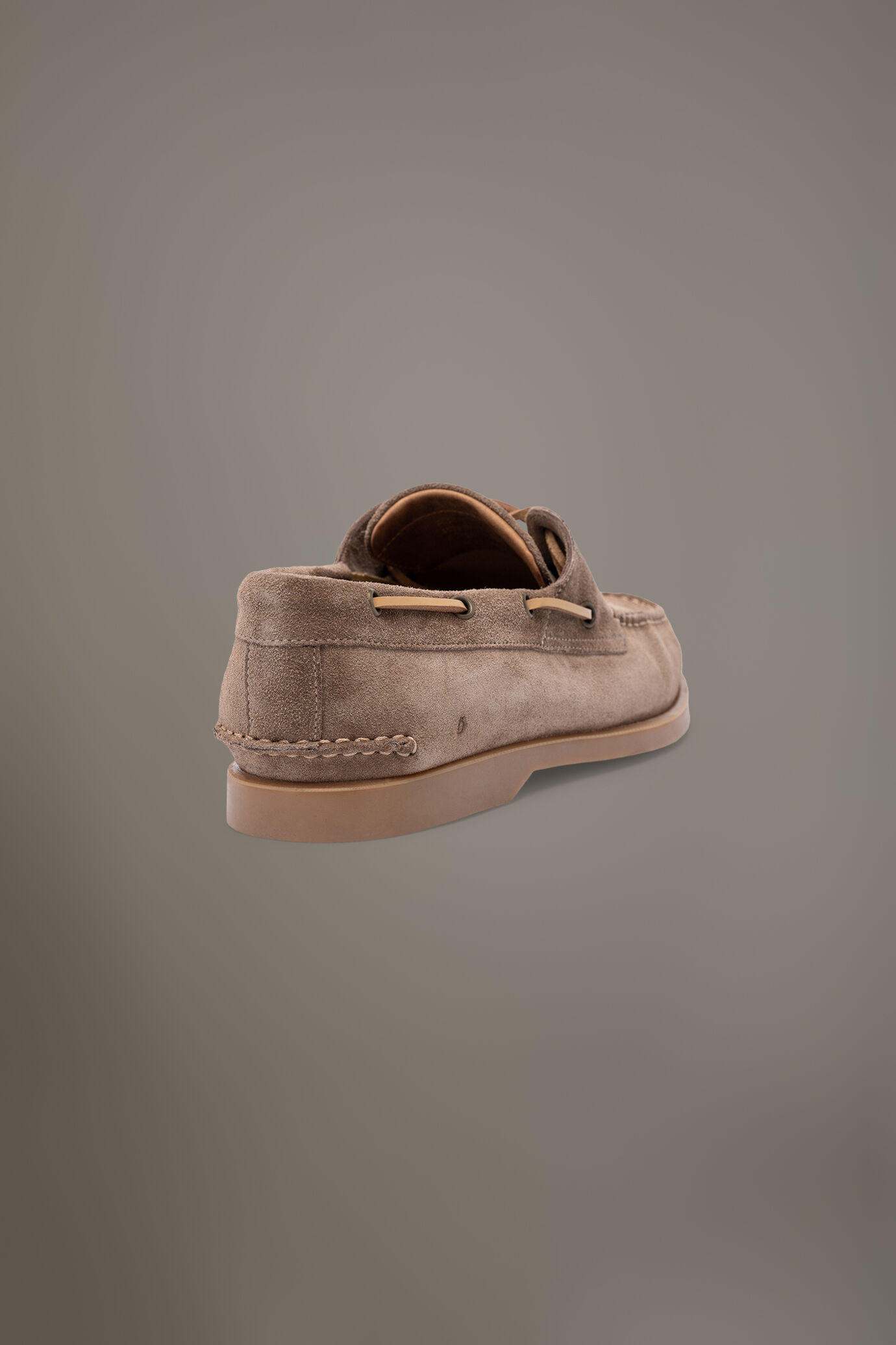 Suede boat shoes 100% leather with rubber sole image number 2