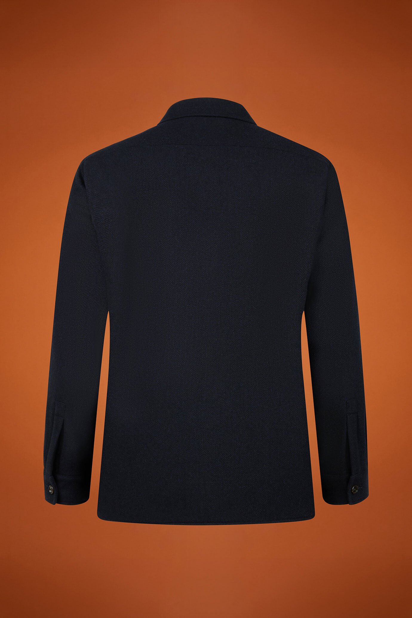Herren-Overshirt mit Grätenmuster aus Wollgemisch in normaler Passform image number 5