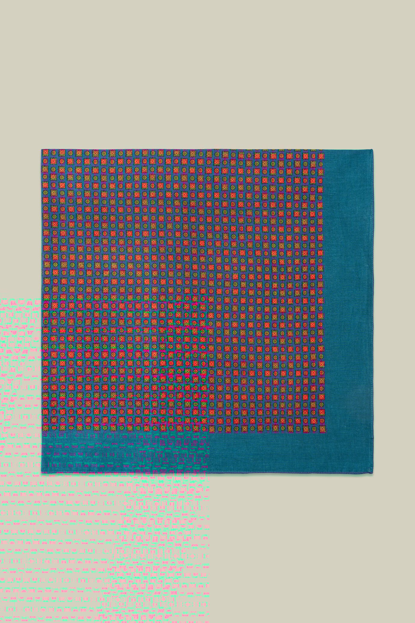 Men's 100% cotton micro pattern scarf