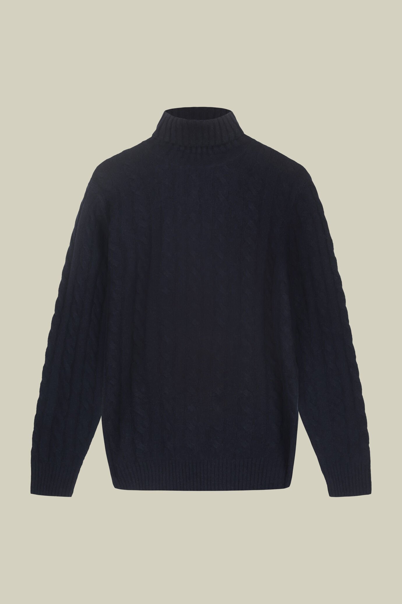 Men's lambswool high neck jumper in a regular fit image number 4