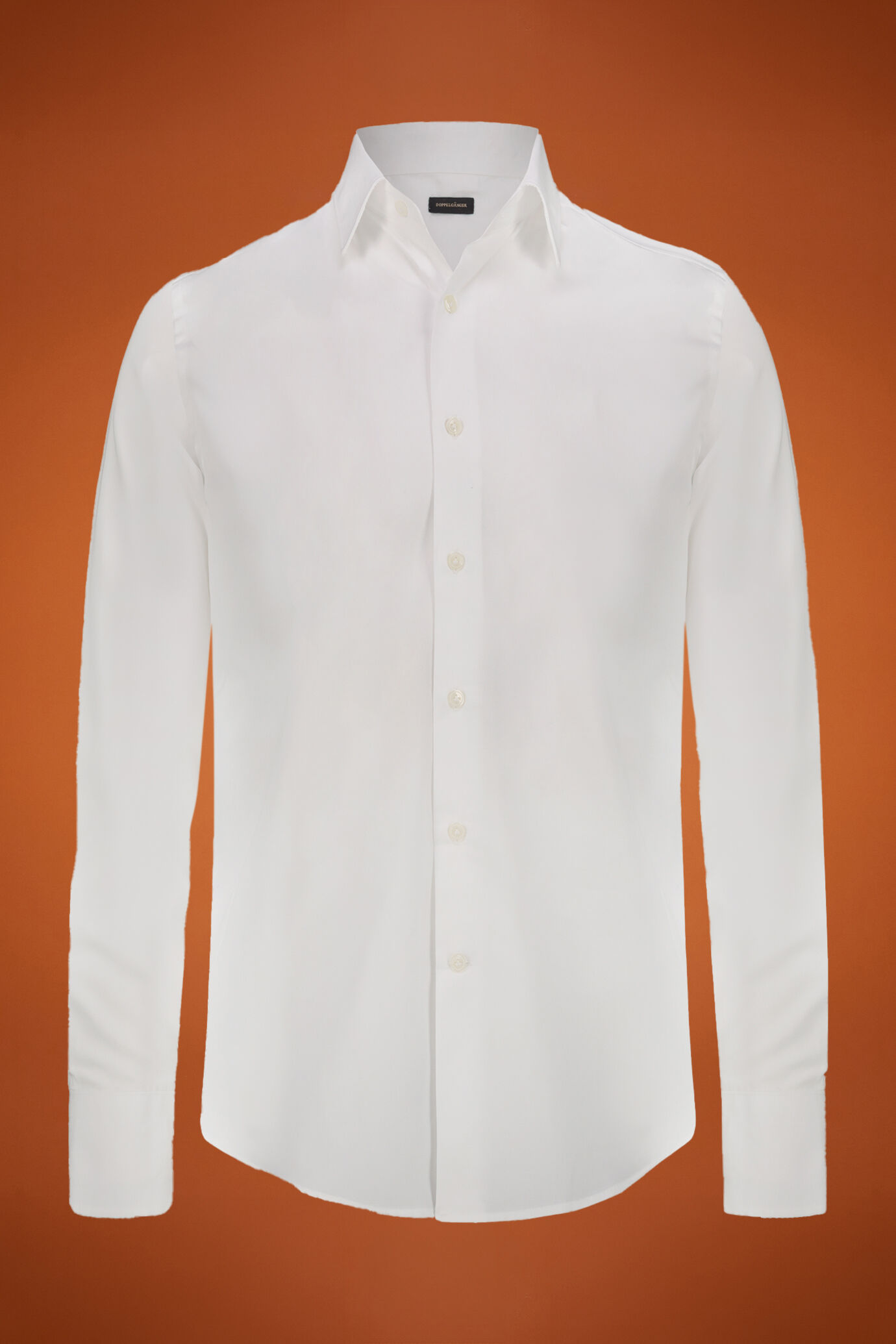 Camicia uomo collo classico 100% cotone tessuto fil-a-fil regular fit image number 0