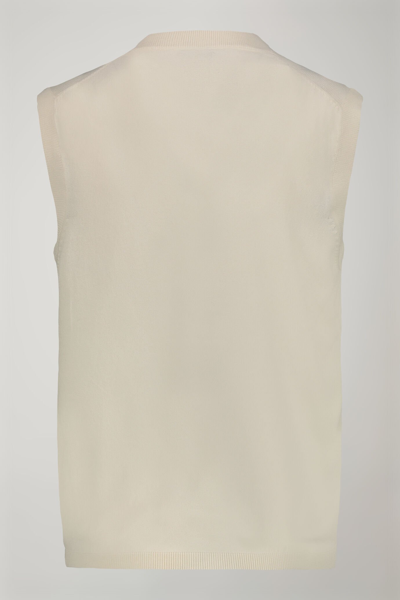 Gilet donna scollo a v tinta unita regular fit image number 4