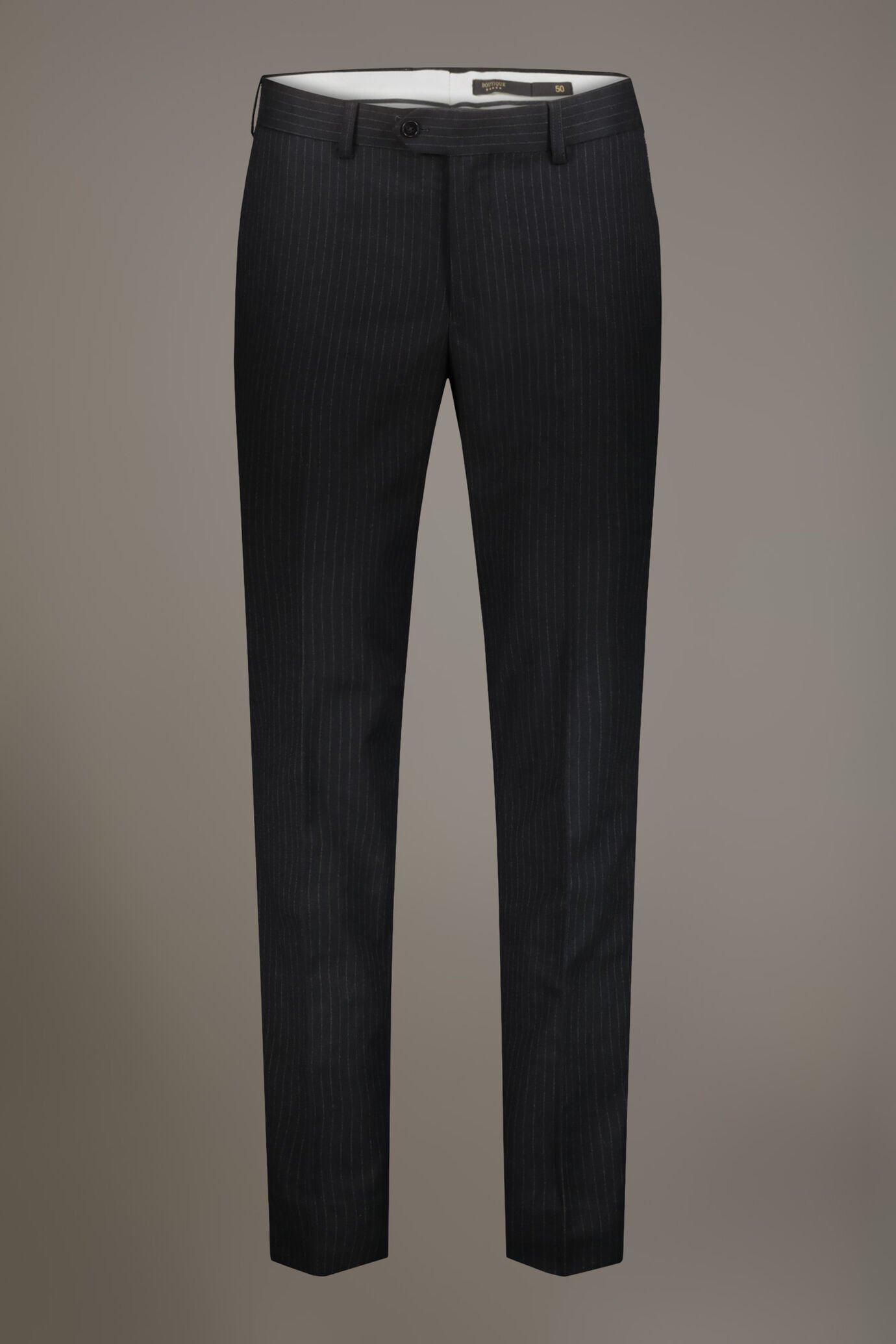 Pantalone regular fit senza pinces piega classica image number 5