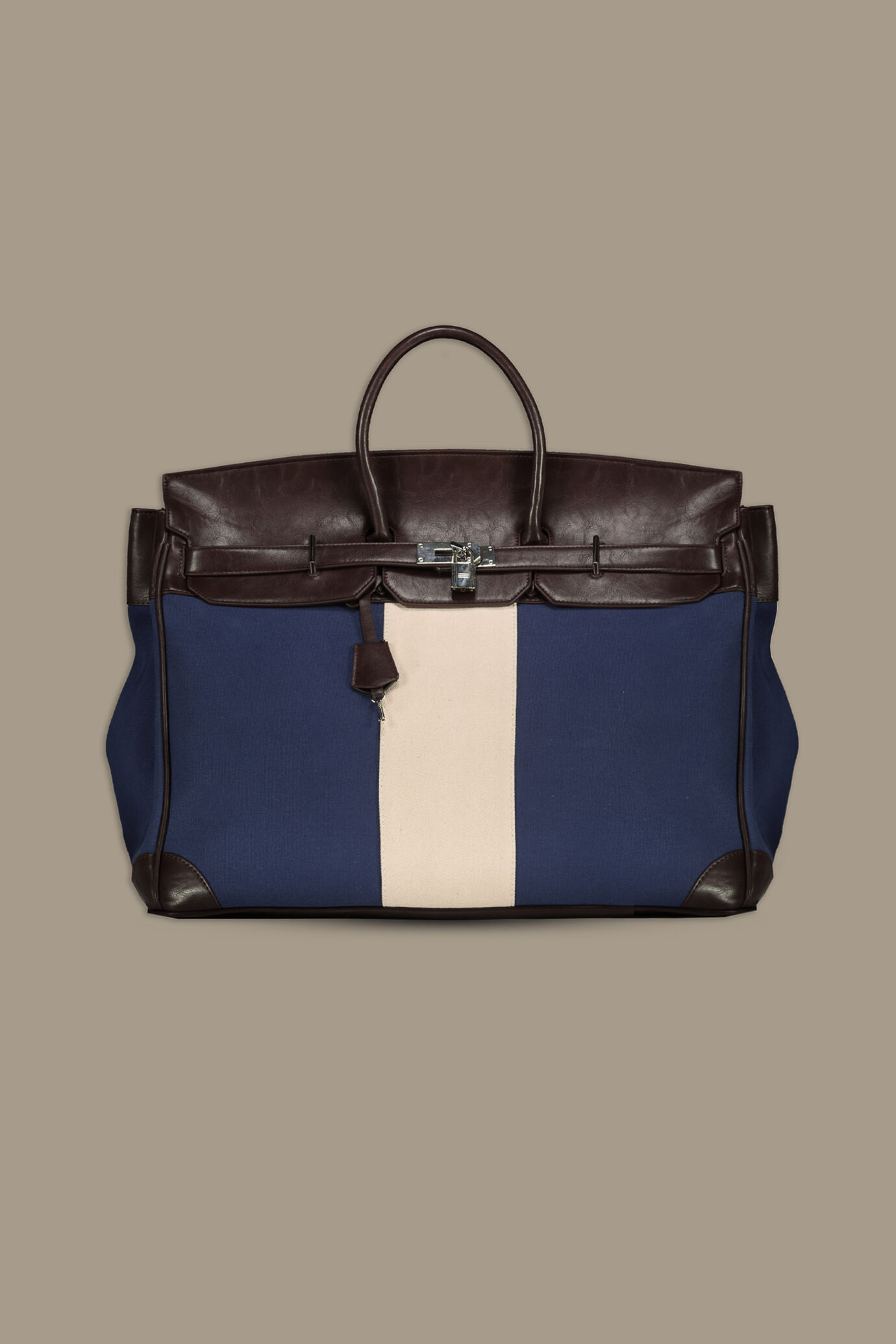Borsa da viaggio 20 litri cotone e similpelle image number 0