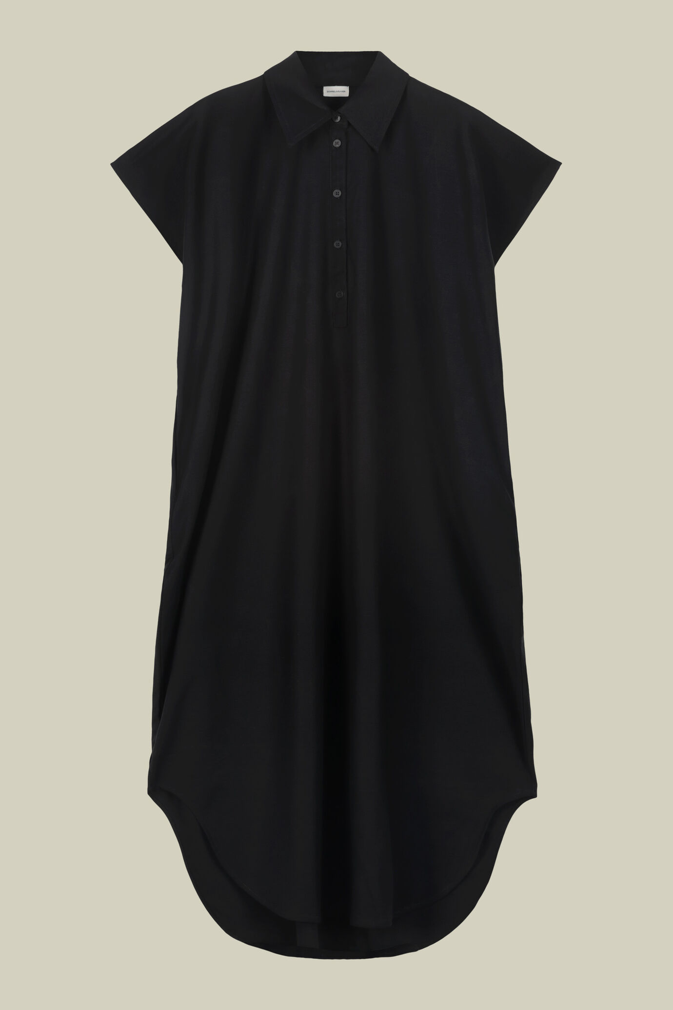 Abito donna con scollo polo oversized con spacchi laterali image number 4