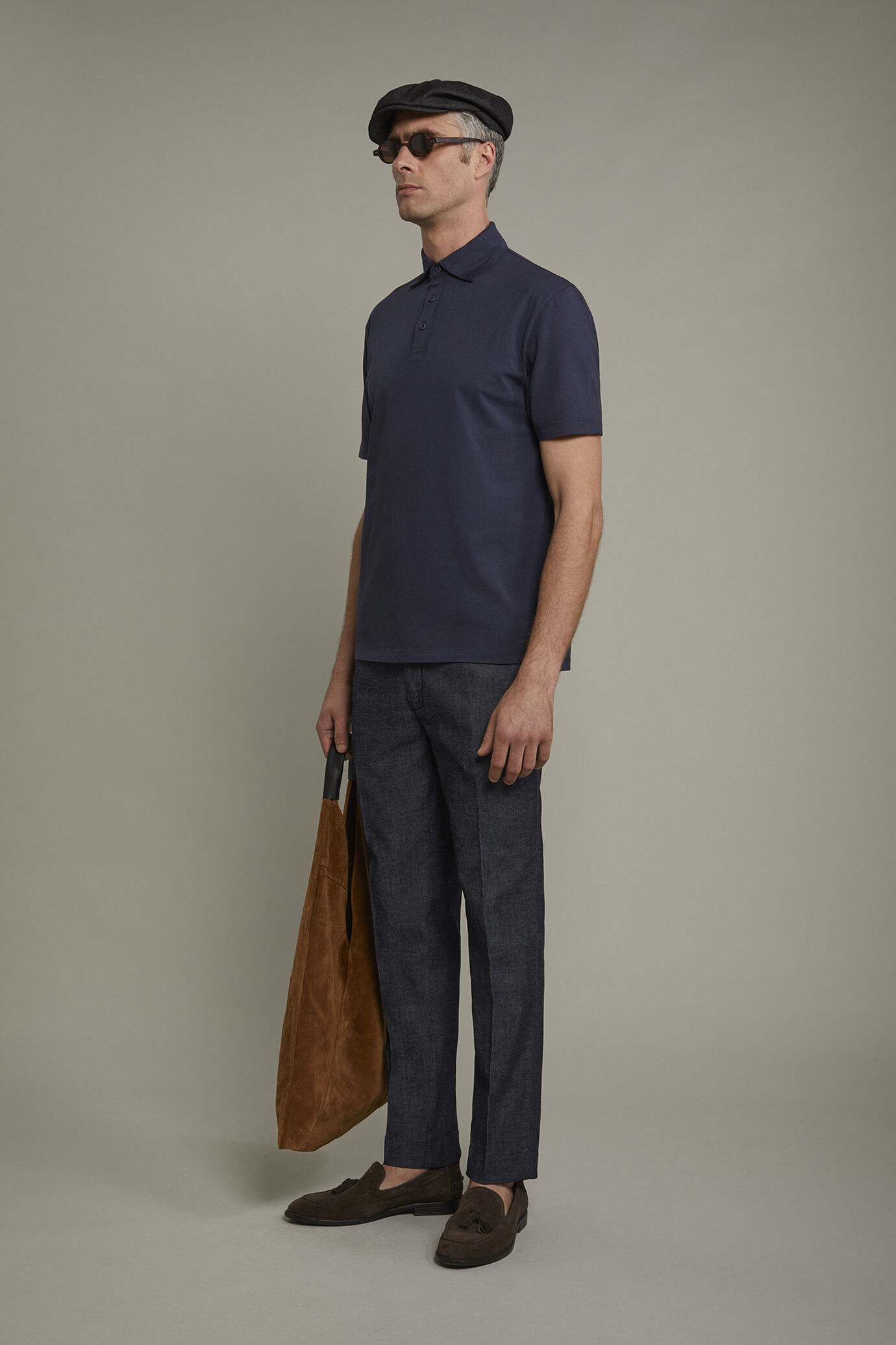 Polo uomo manica corta 100% cotone regular fit image number 1