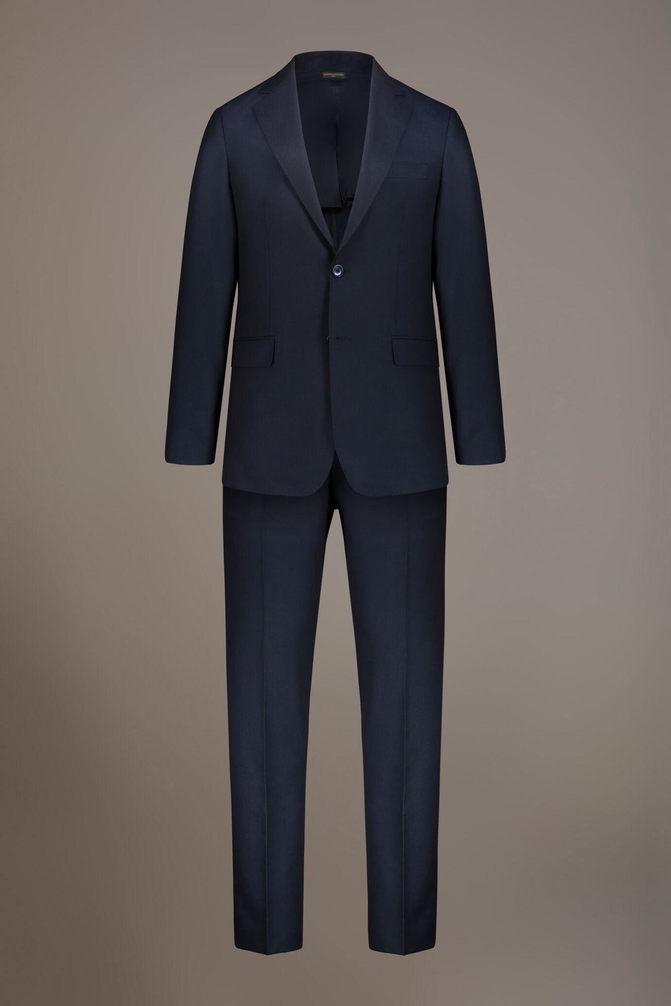 Single breasted suit flat trousers herringbone fabric image number 9