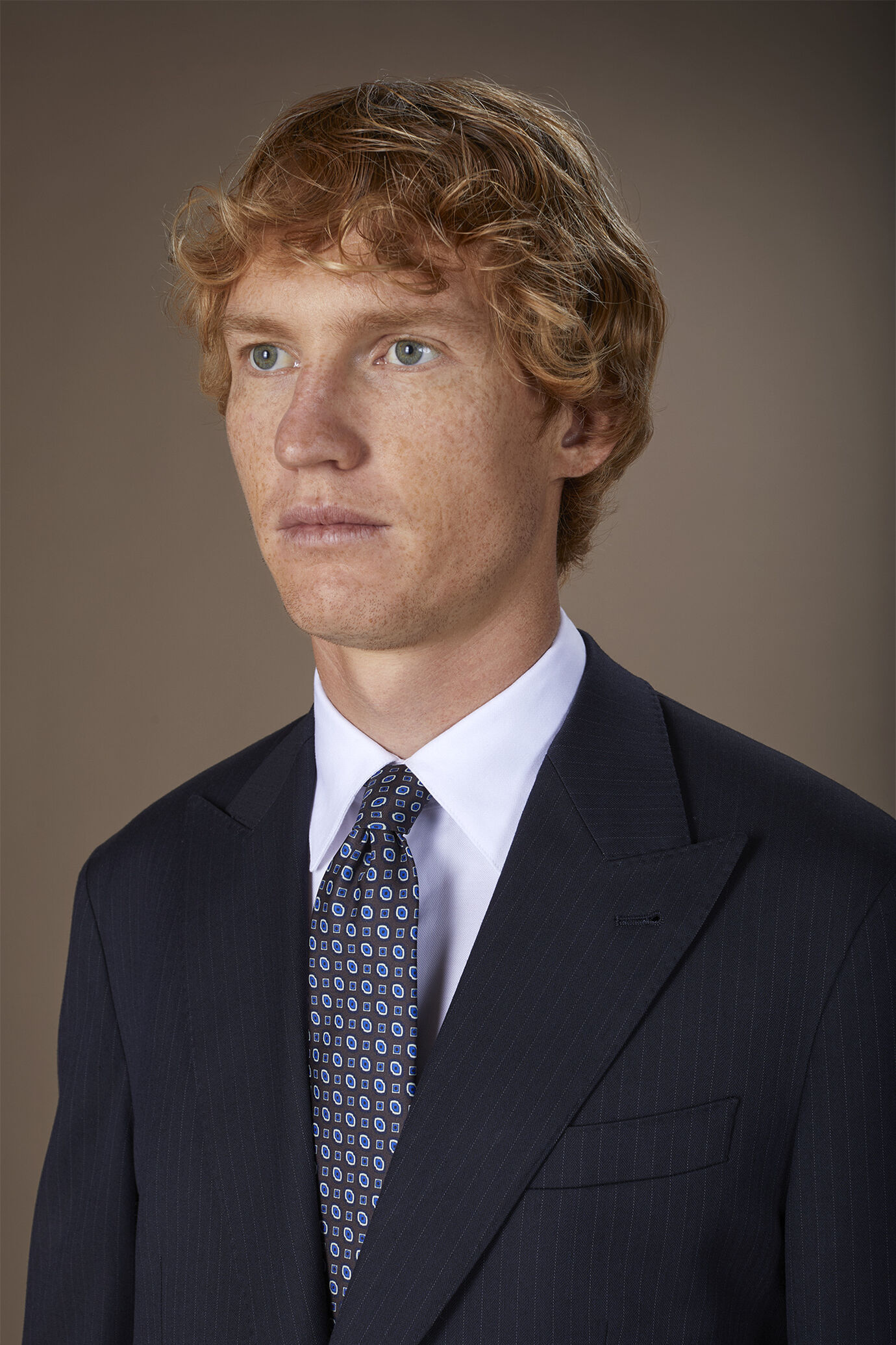 Herrenkrawatte mit geometrischem Muster image number 0