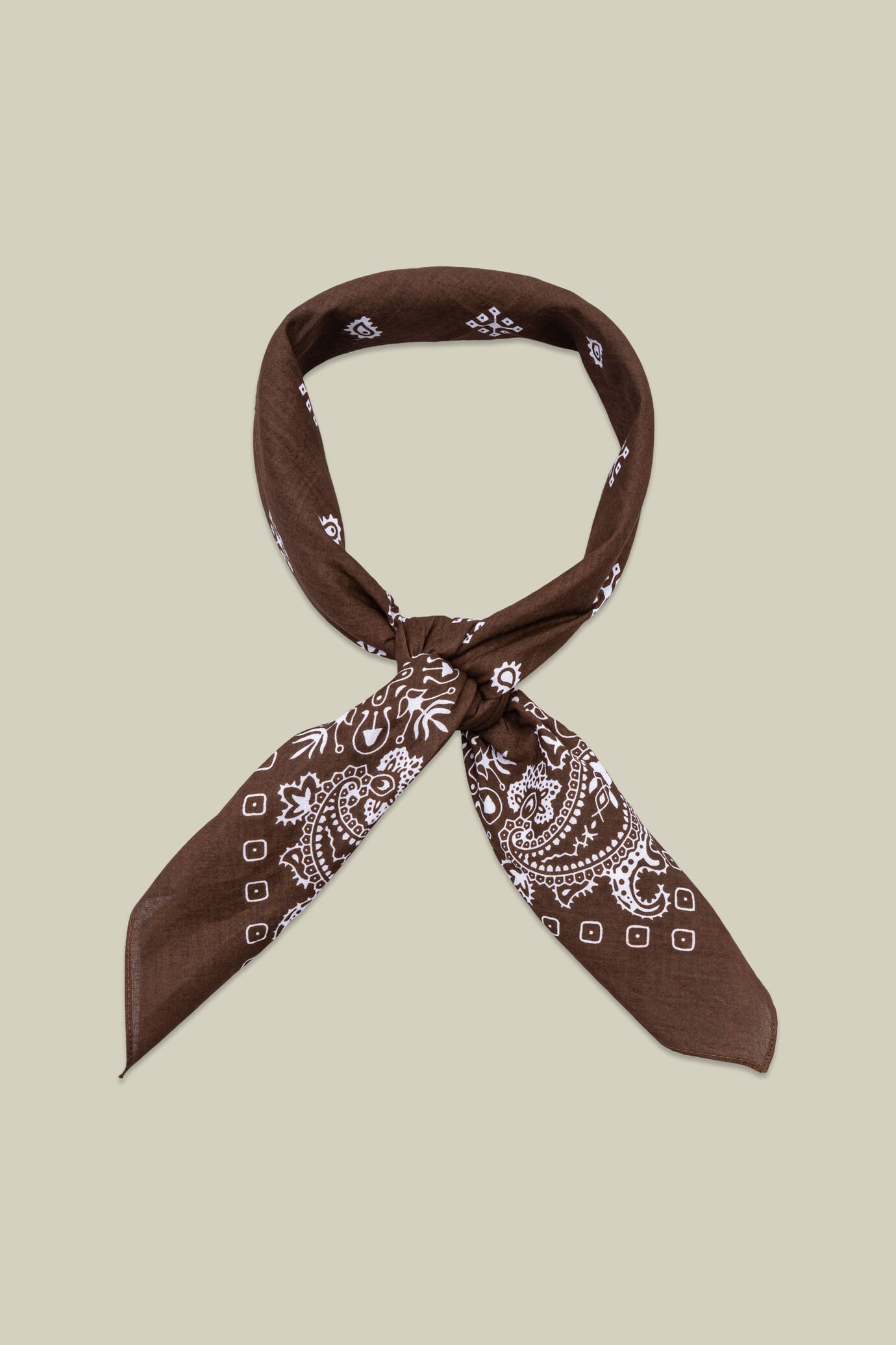Men's 100% cotton paisley pattern scarf