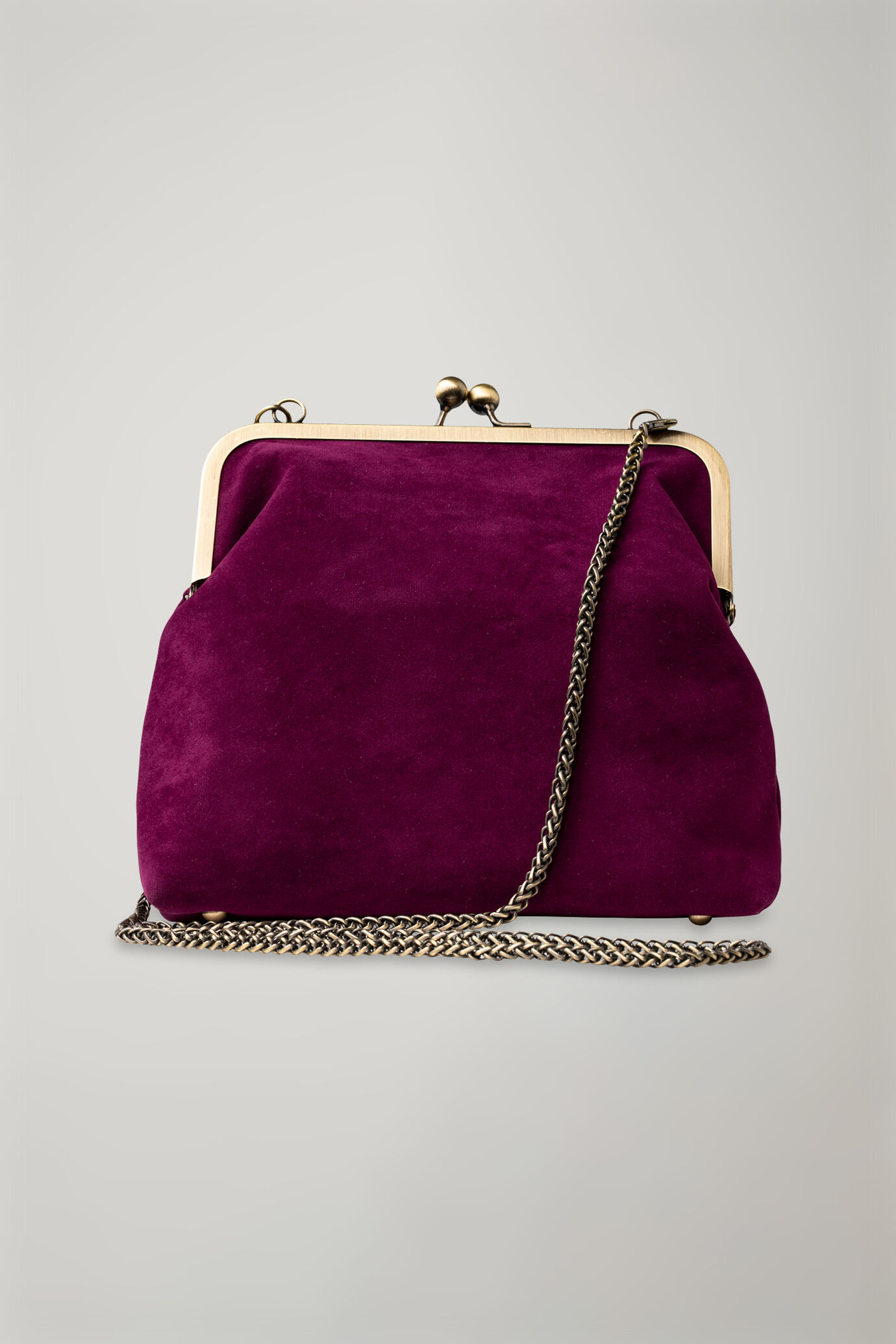Women's velvet clutch bag image number 1