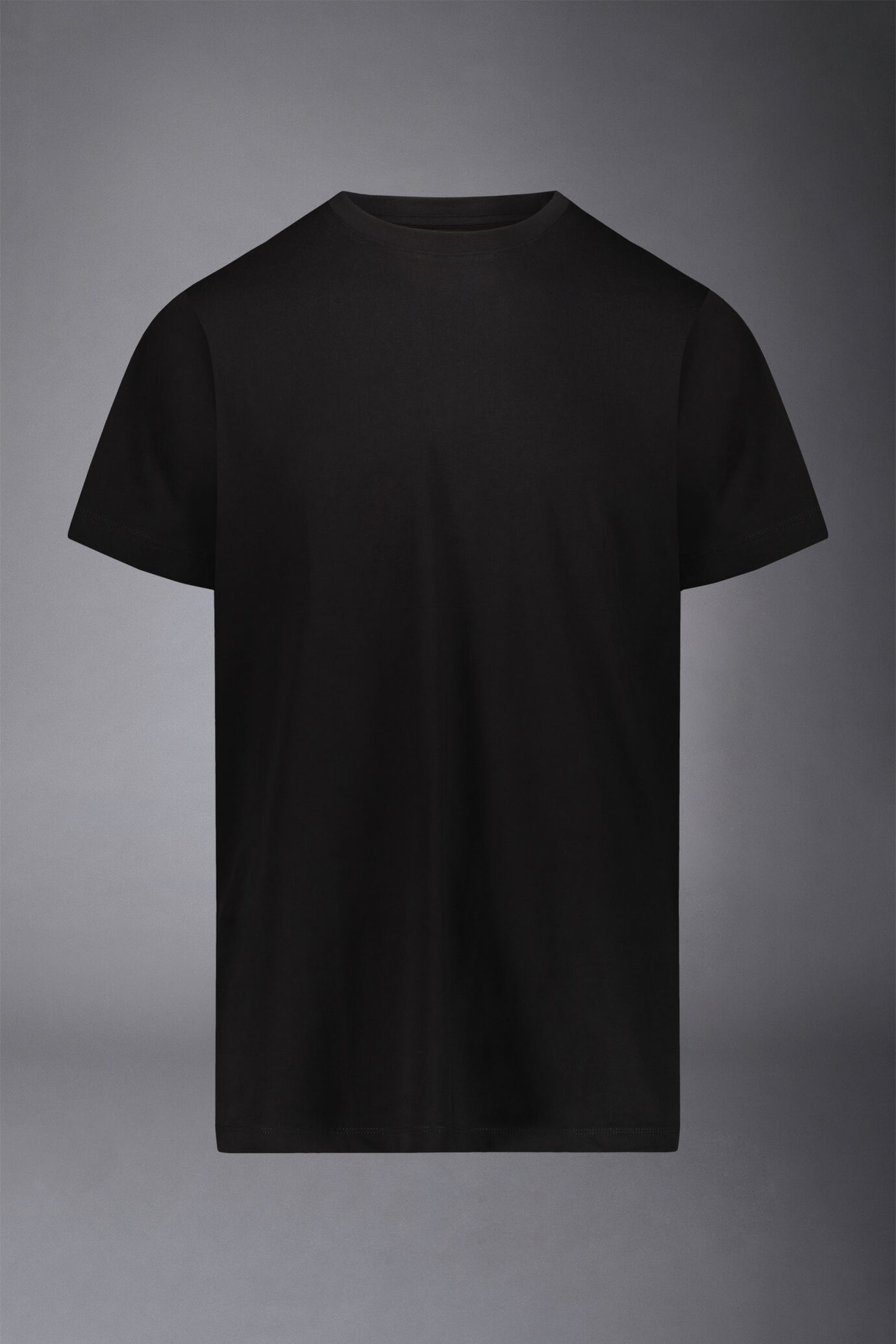 Kurzarm-T-Shirt mit Rundhalsausschnitt aus reiner Baumwolle image number 4