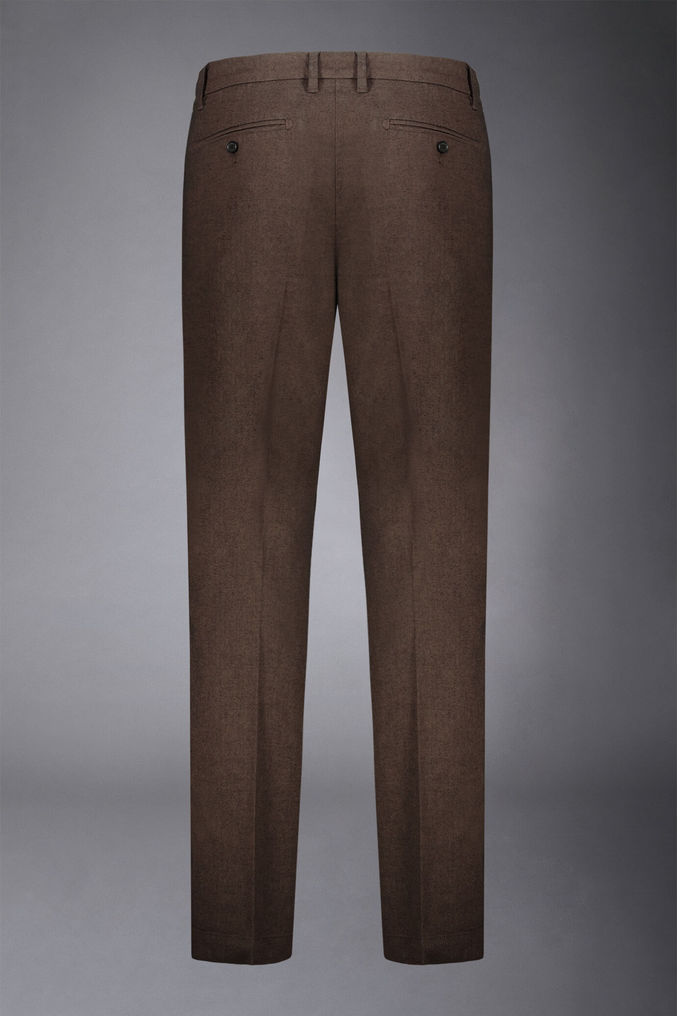 Pantalone chino uomo costruzione twill melange regular fit image number 5