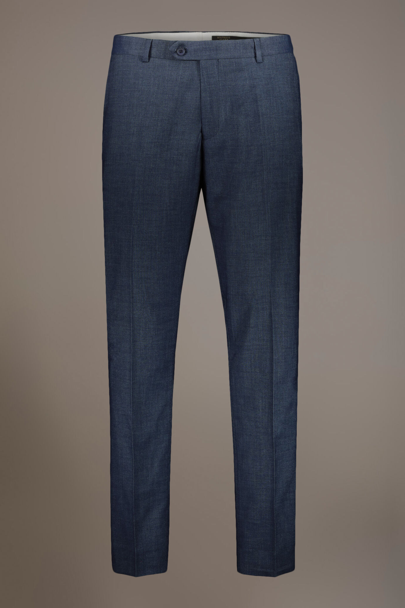 Regular fit single-breasted suit with denim effect image number 6