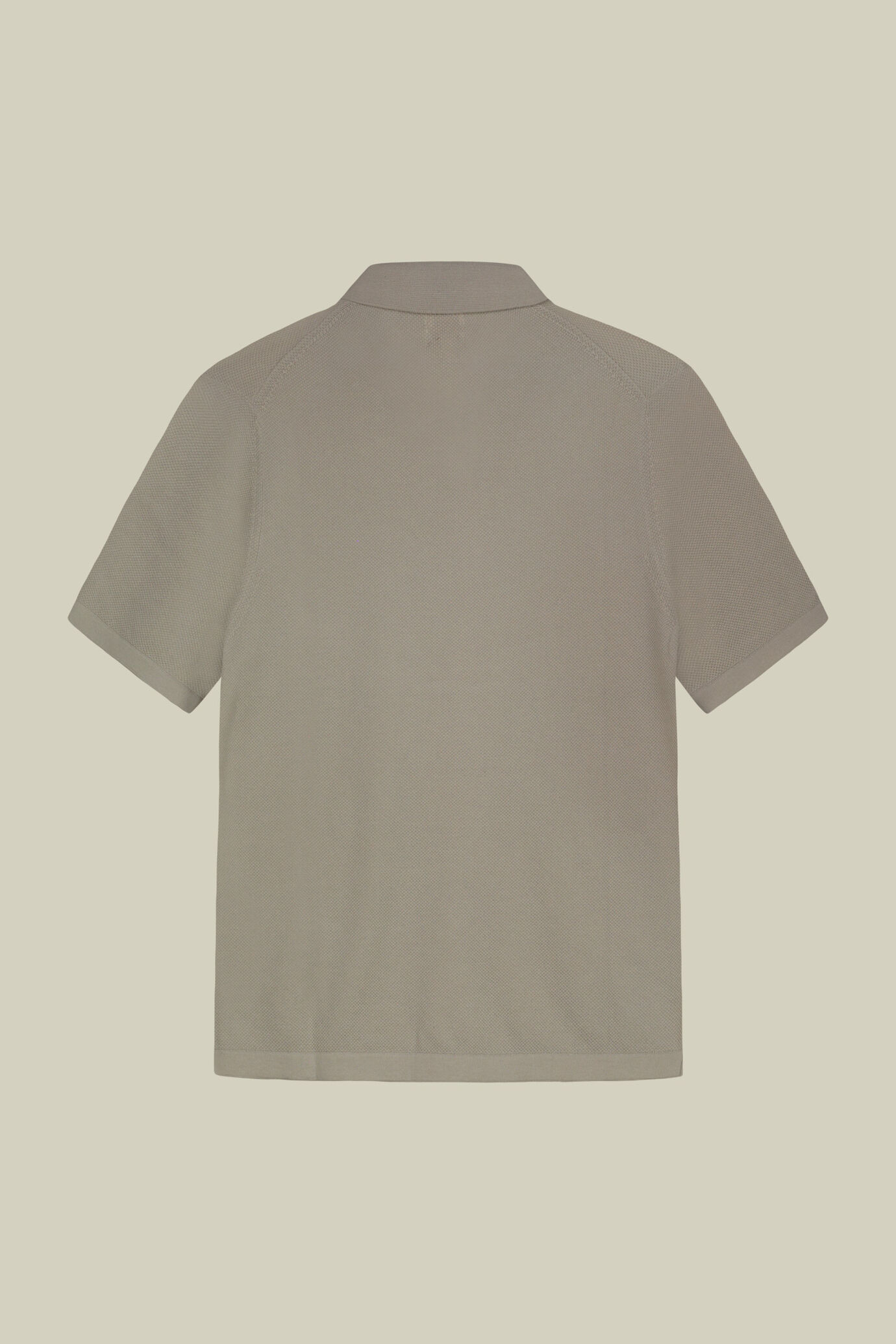 Men's polo shirt in 100% cotton honeycomb knit with Derby collar image number 5