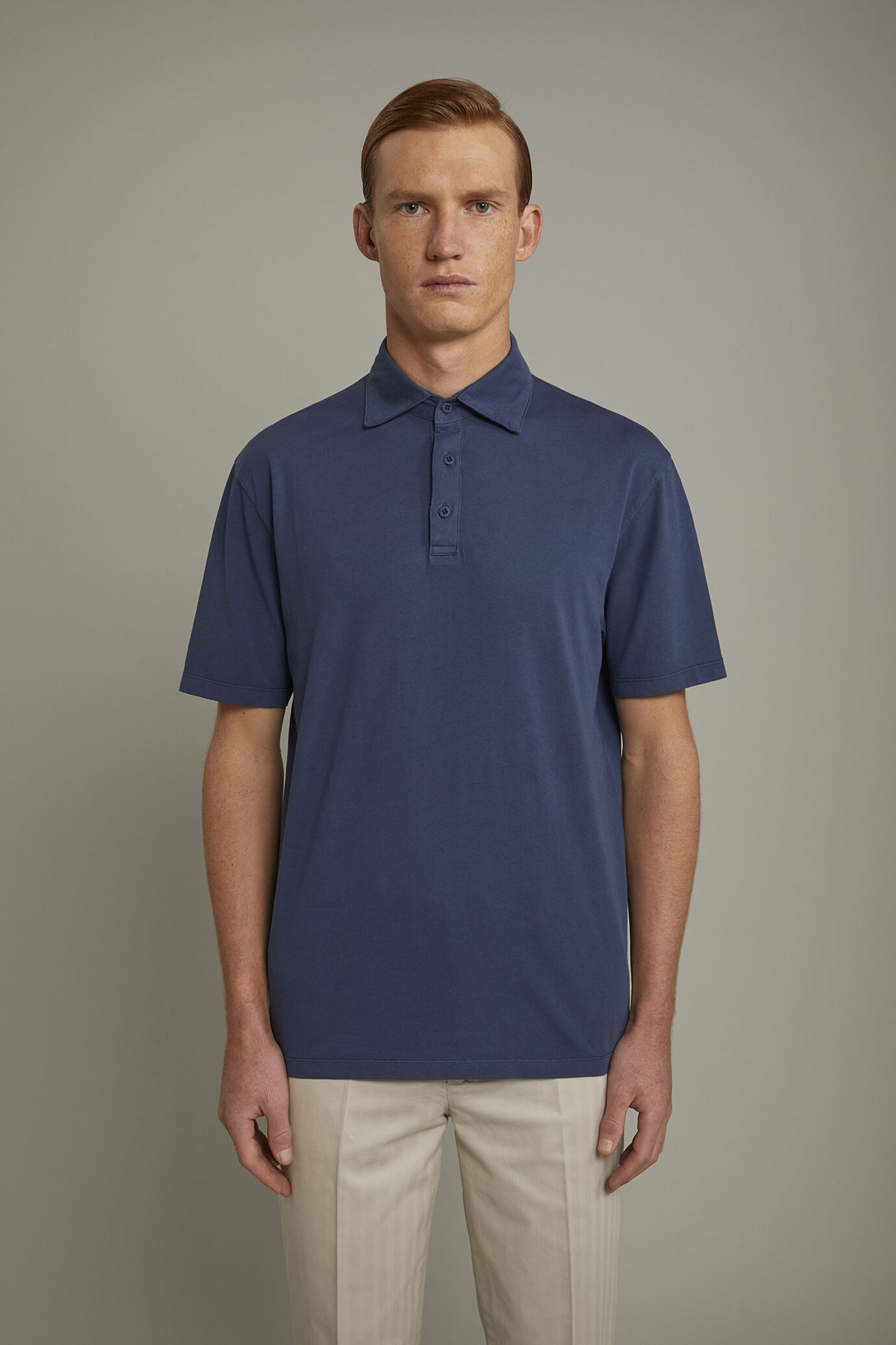 Polo uomo manica corta 100% cotone regular fit image number 2