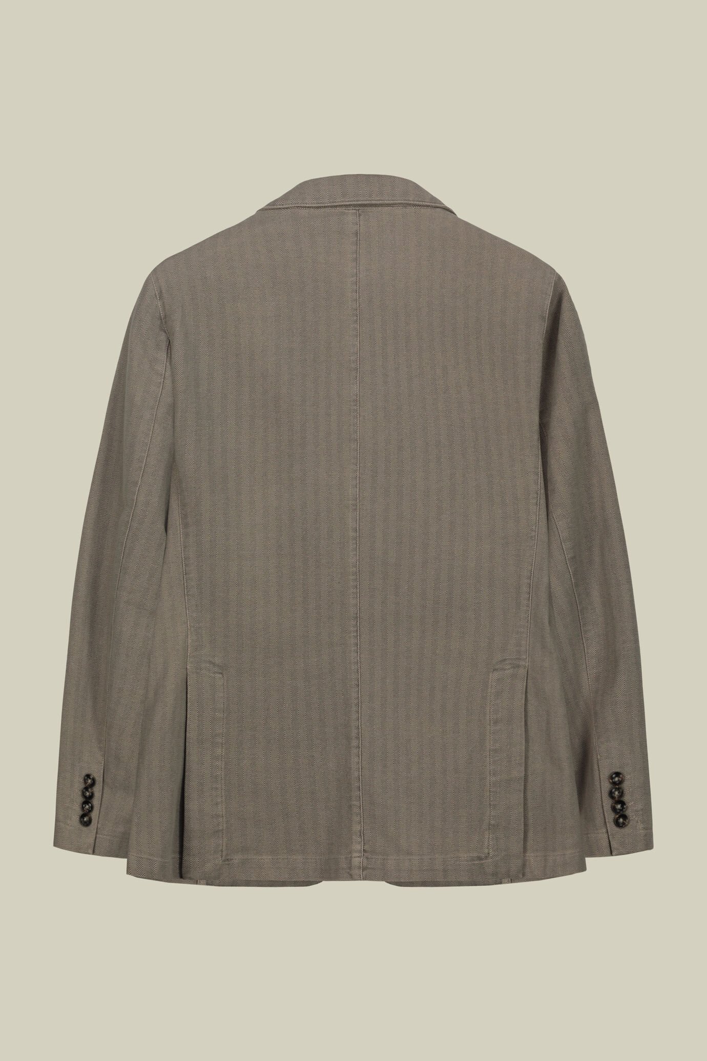 Men's single-breasted jacket with patch pockets