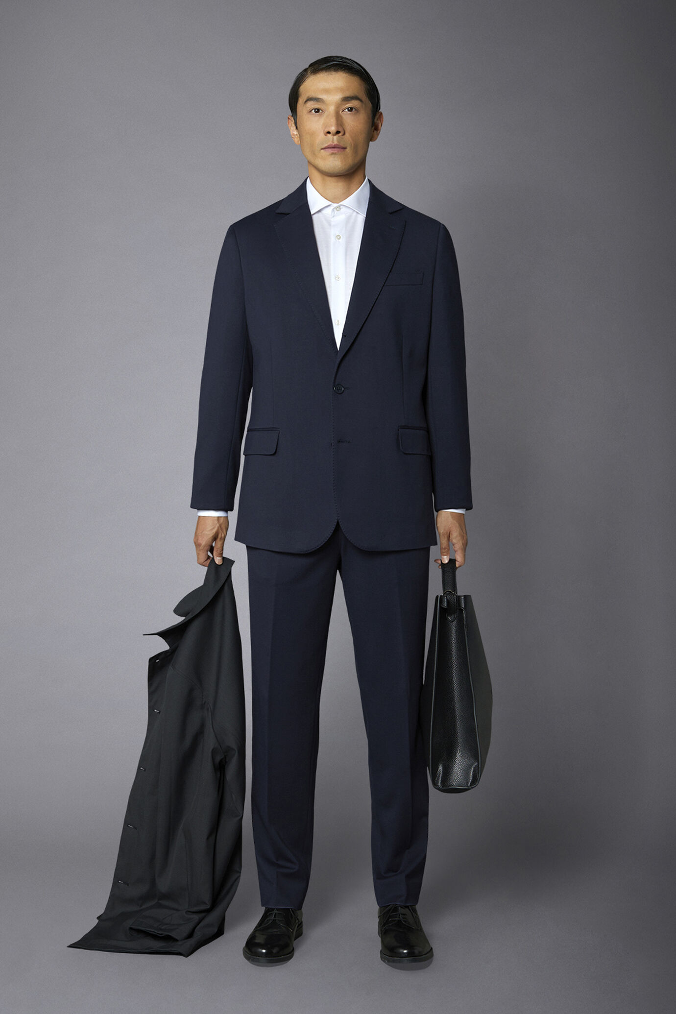 Giacca uomo monopetto in jersey regular fit image number 0