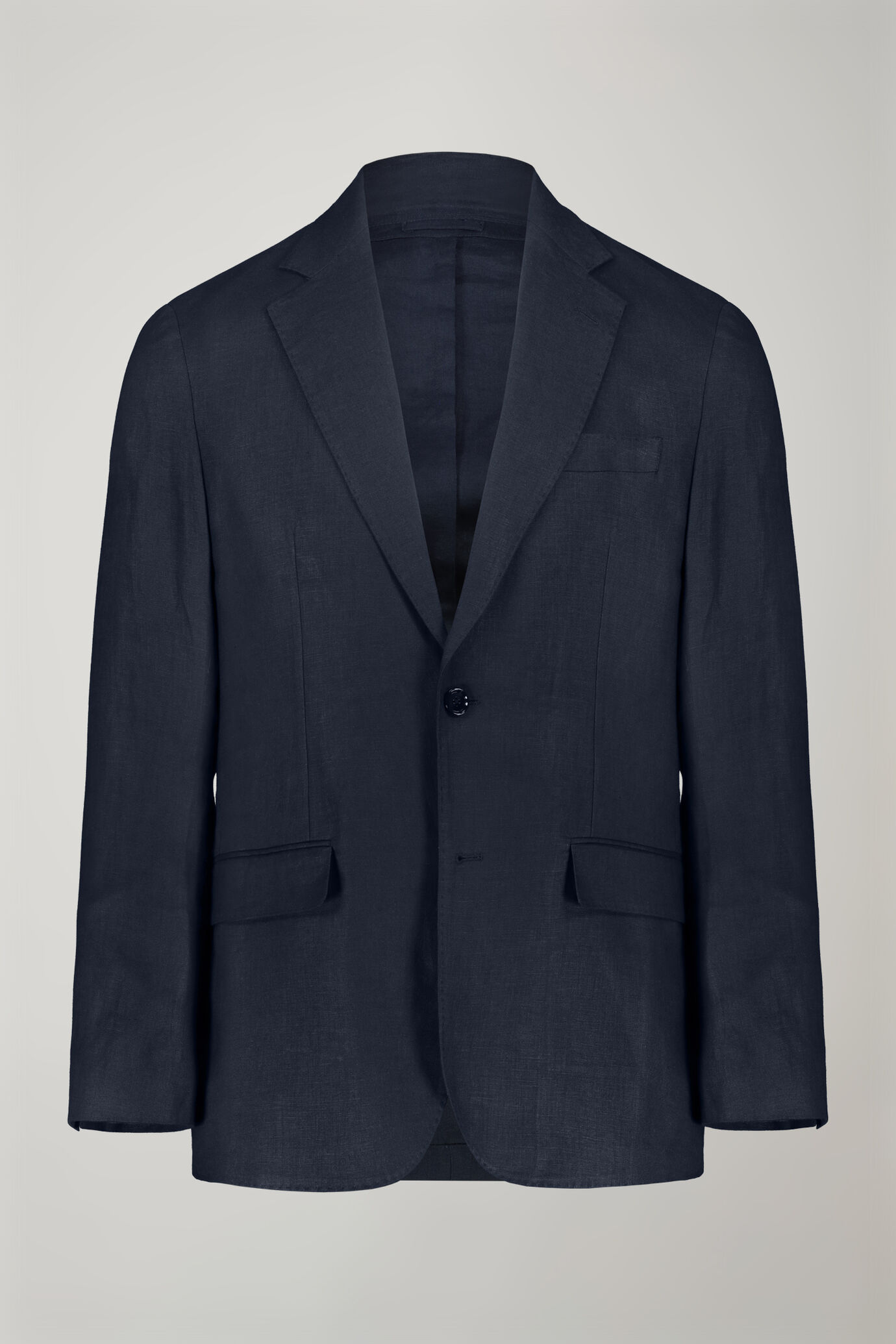 Abito uomo monopetto 100% lino regular fit image number 4