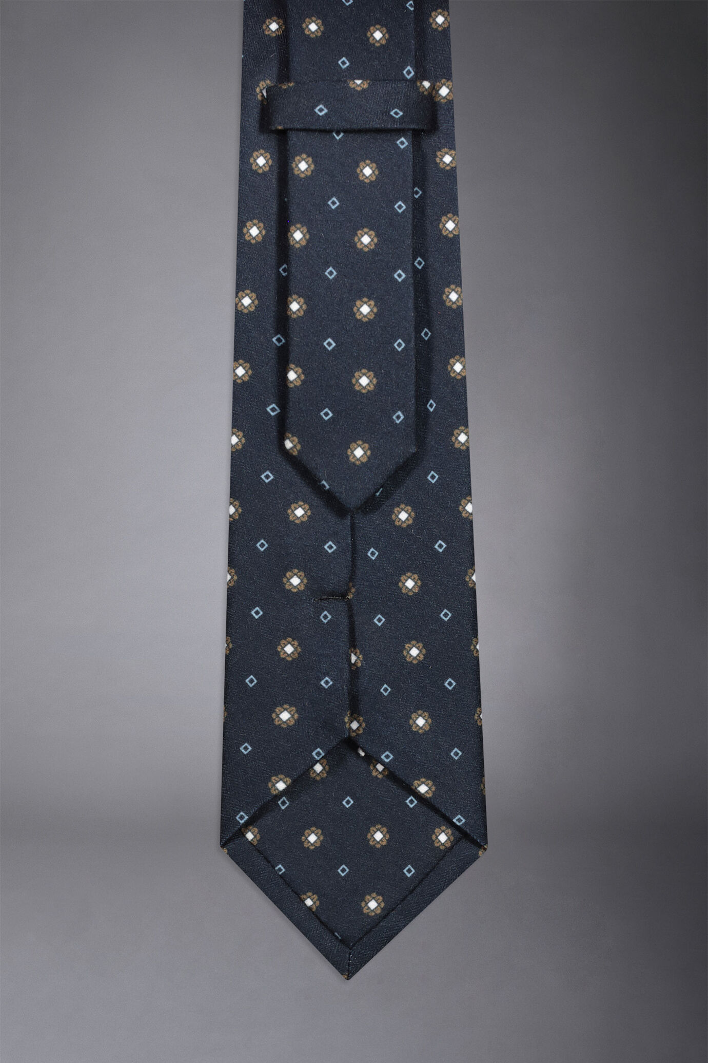 Men's micro pattern wool blend tie image number 1