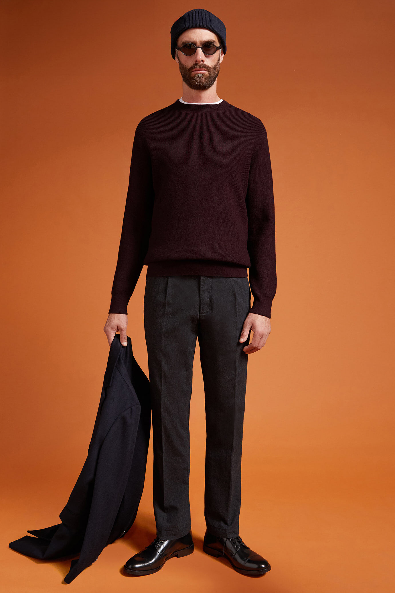 Maglia uomo girocollo in costa inglese regular fit image number 1
