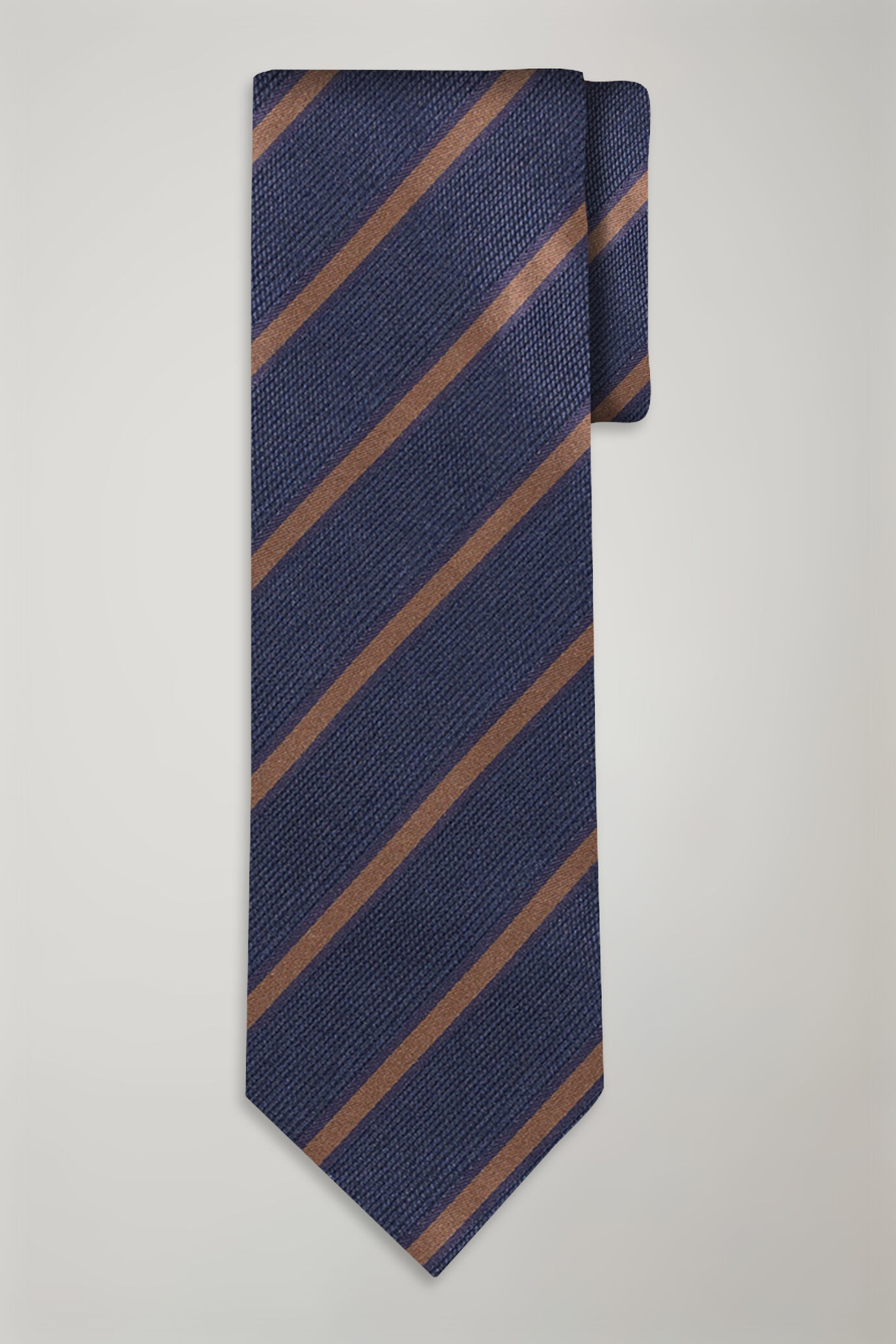 Cravatta uomo misto bamboo fantasia regimental image number 0